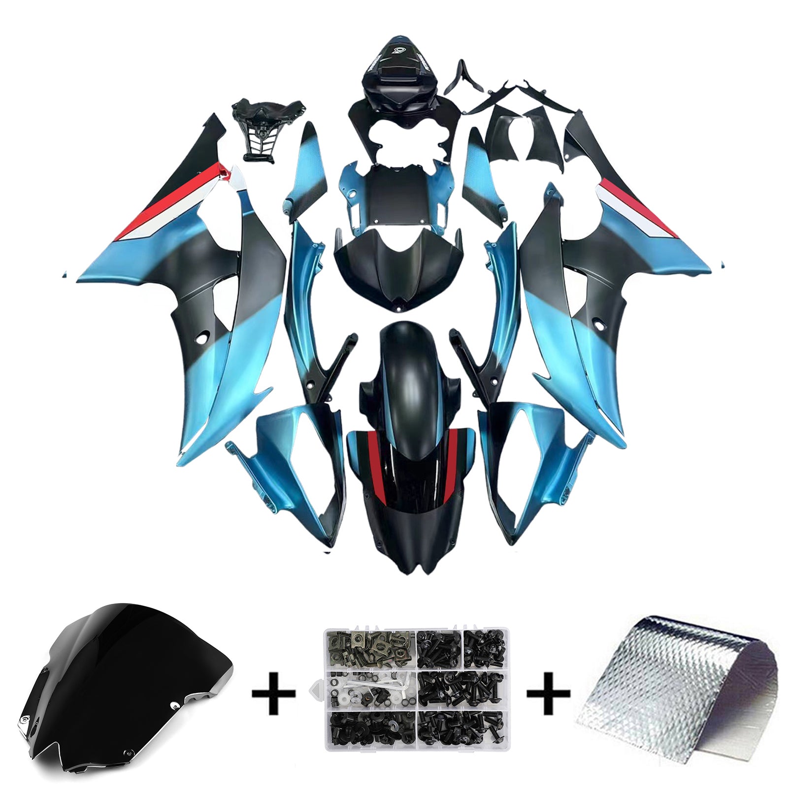 Yamaha YZF 600 R6 2008-2016 Fairing Kit Bodywork Plastic ABS