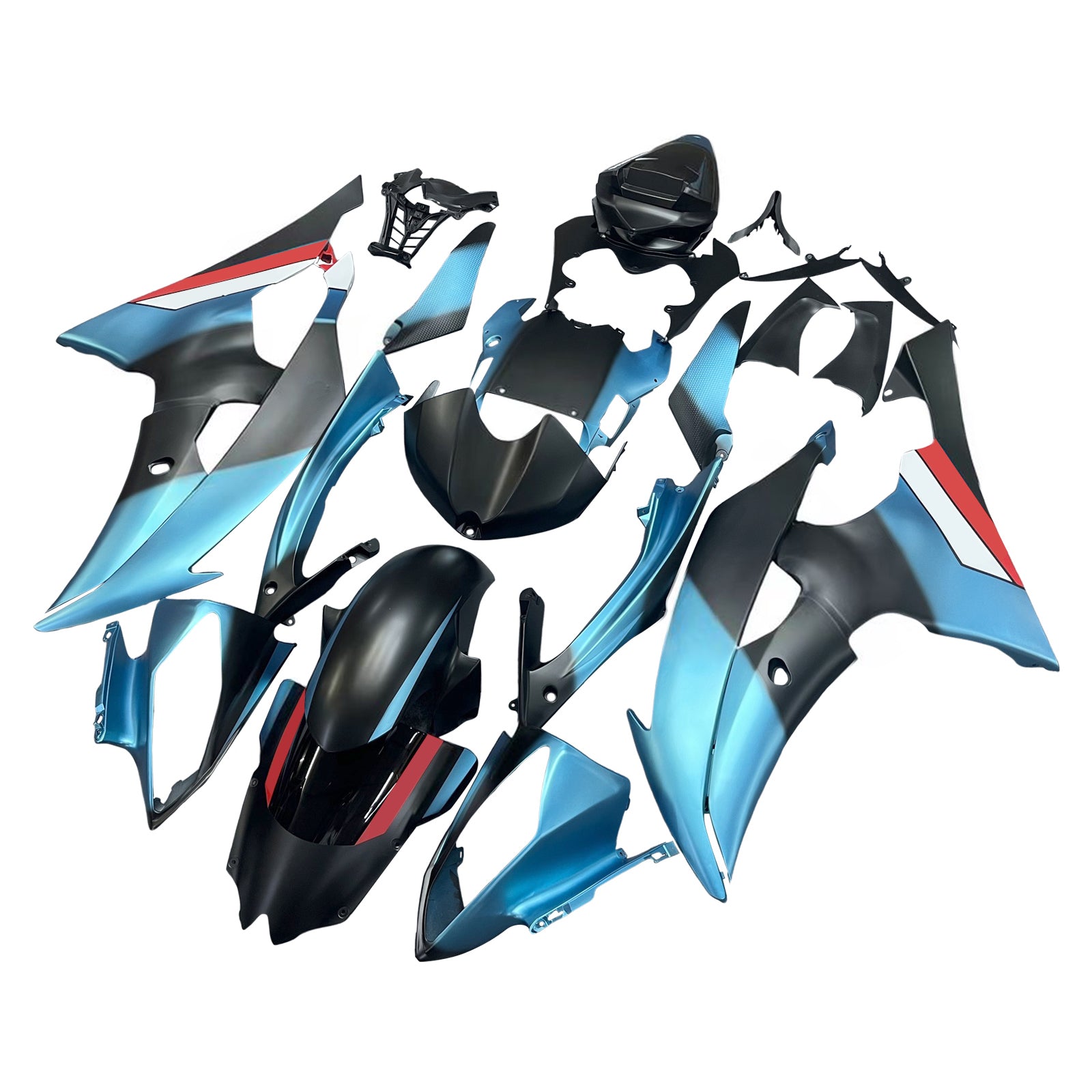 Yamaha YZF 600 R6 2008-2016 Fairing Kit Bodywork Plastic ABS