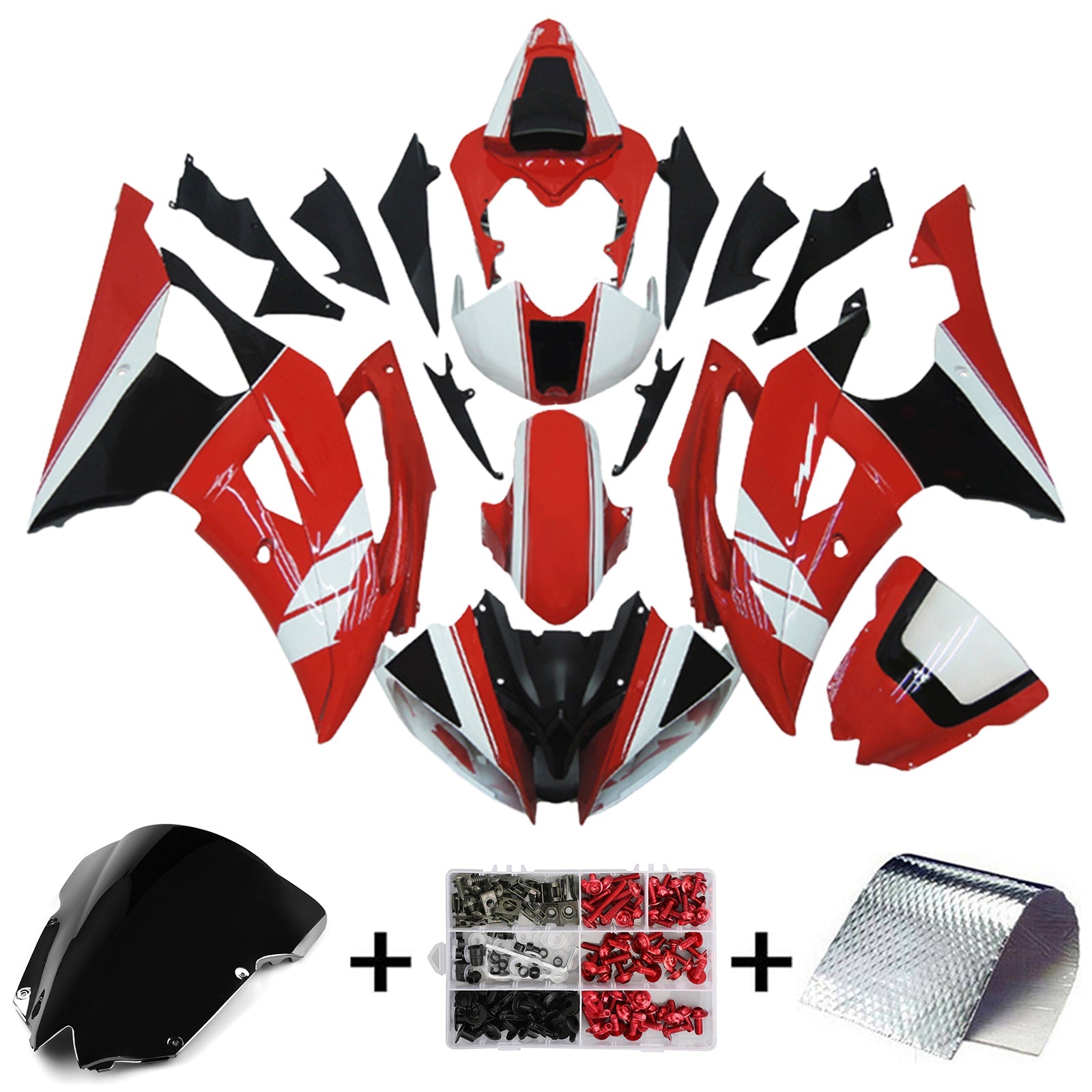 Yamaha YZF 600 R6 2008-2016 Fairing Kit Bodywork Plastic ABS