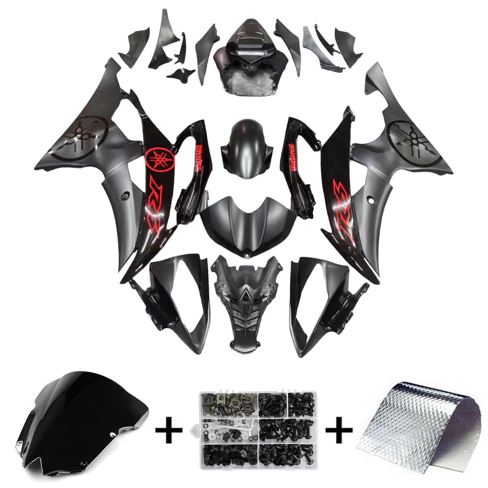 Yamaha YZF 600 R6 2008-2016 Fairing Kit Bodywork Plastic ABS