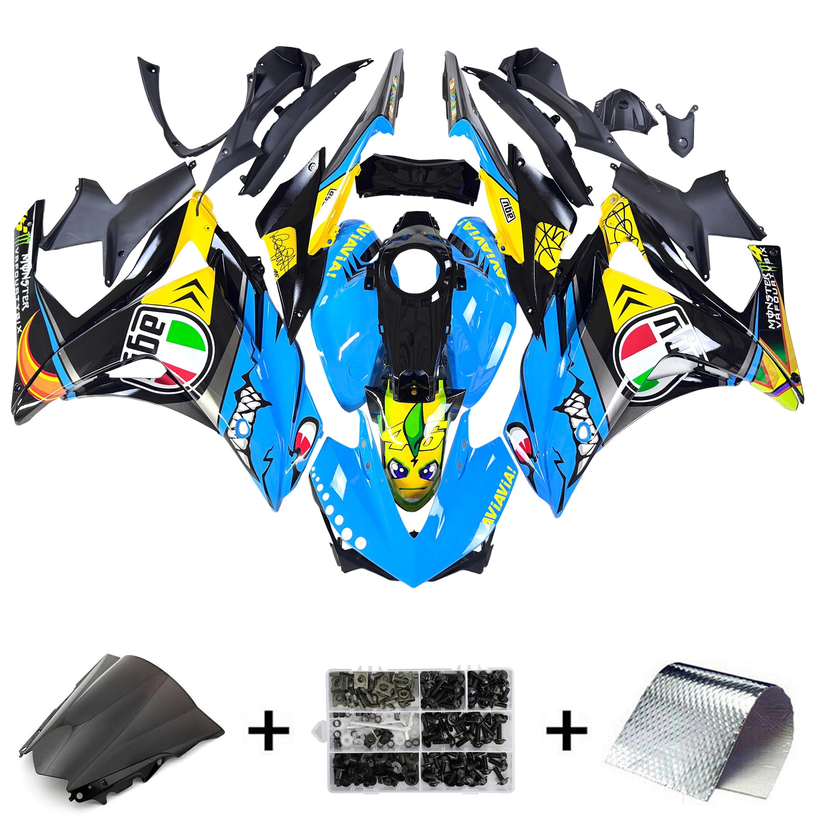 Yamaha YZF-R3 2014-2018 R25 2015-2017 Fairing Kit Bodywork ABS