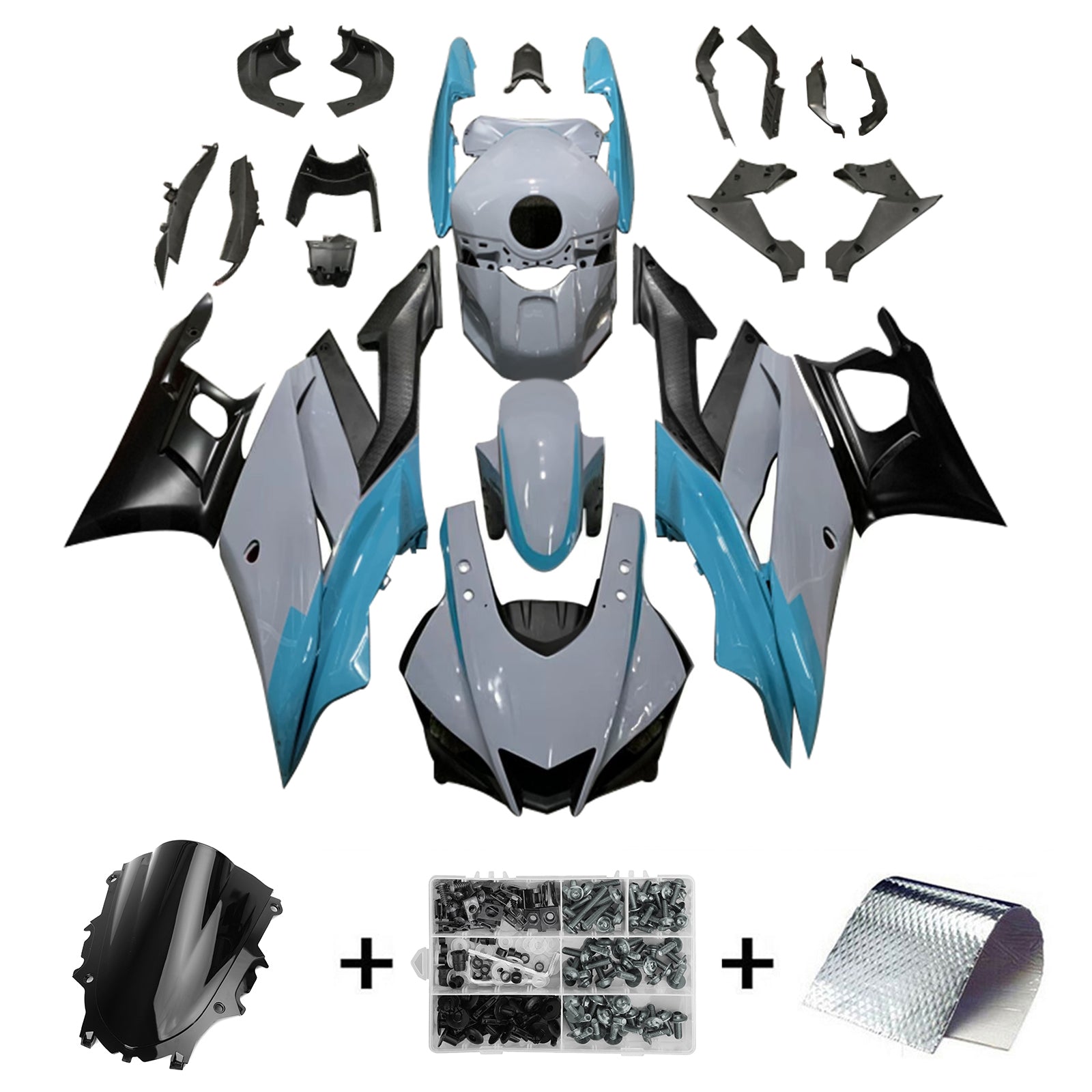 Yamaha YZF-R3 R25 2019-2021 Kit Carenado Carrocería Plástico ABS