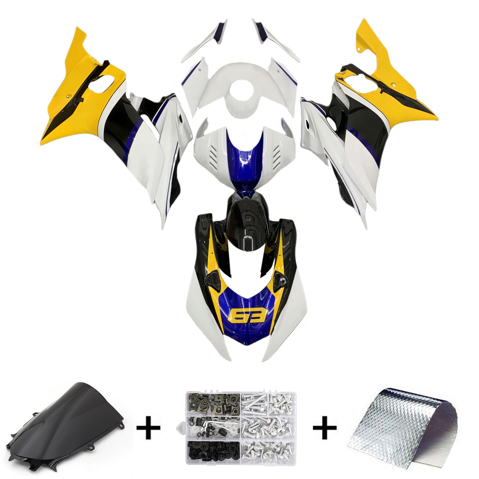 Yamaha YZF-R6 2017-2023 Fairing Kit Bodywork Plastic ABS