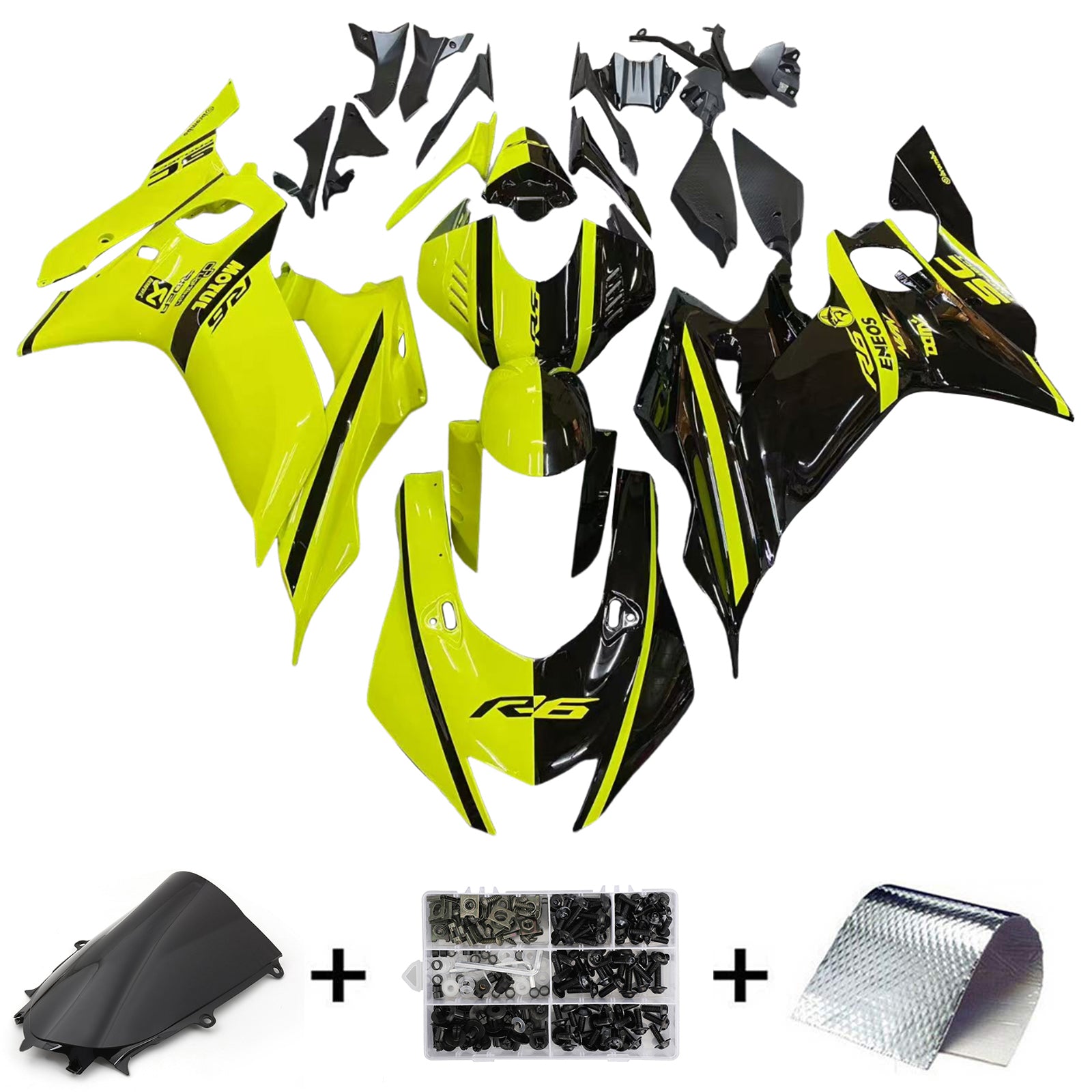 Yamaha YZF-R6 2017-2023 Fairing Kit Bodywork Plastic ABS
