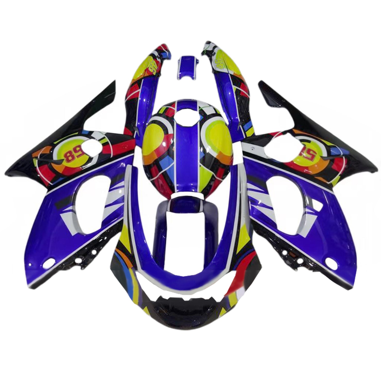 Yamaha YZF 600R Thundercat 1996-2007 Fairing Kit Bodywork Plastic ABS