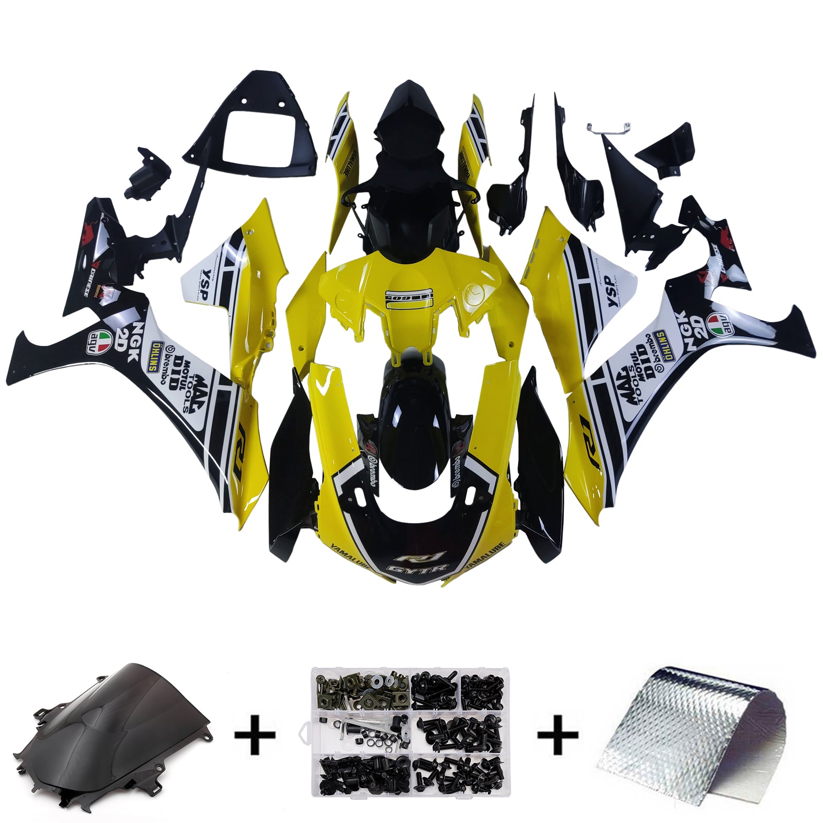 Yamaha YZF R1 2020-2024 Fairing Kit Bodywork Plastic ABS