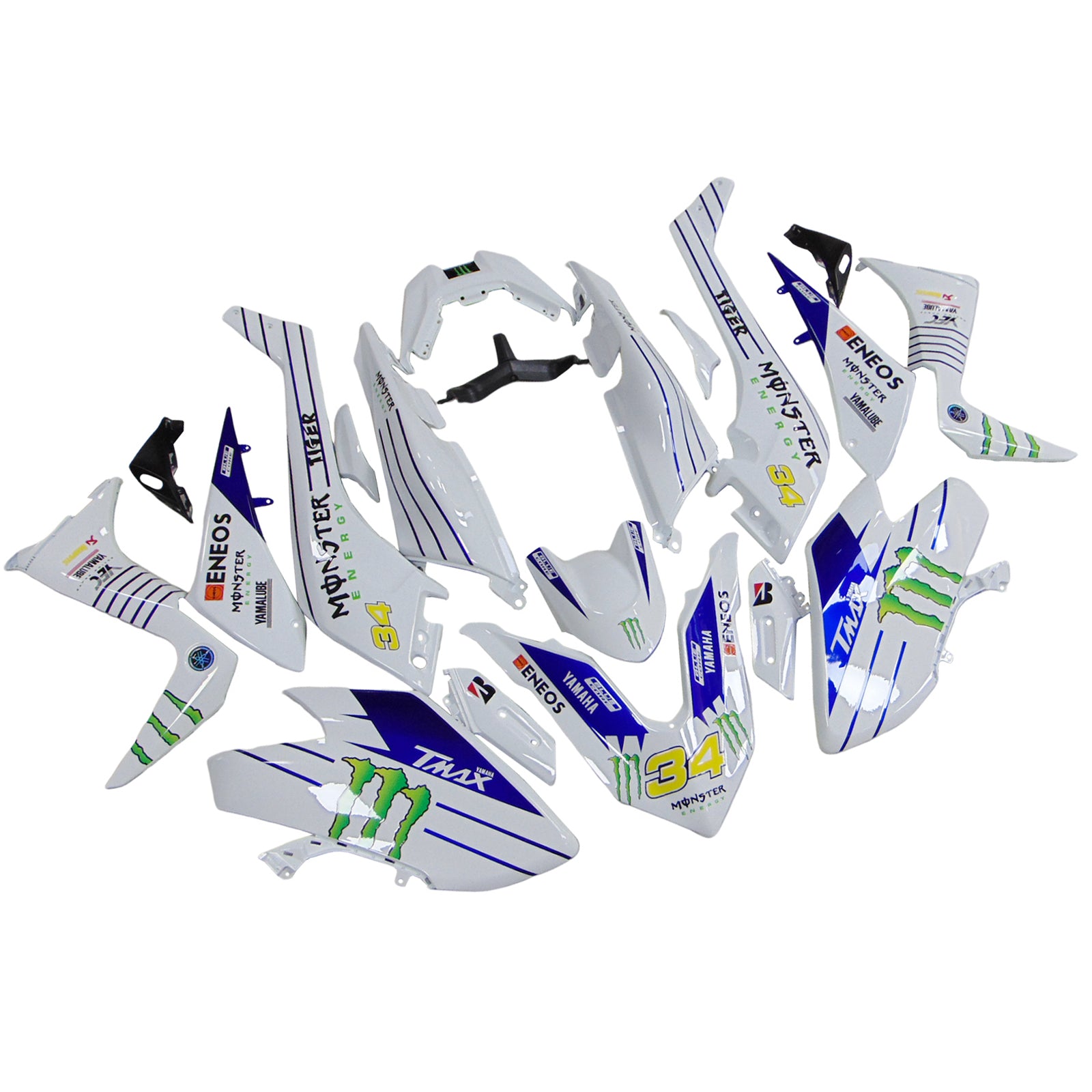 Amotopart Yamaha T-Max Tmax530 2017-2018 페어링 키트 차체 복근