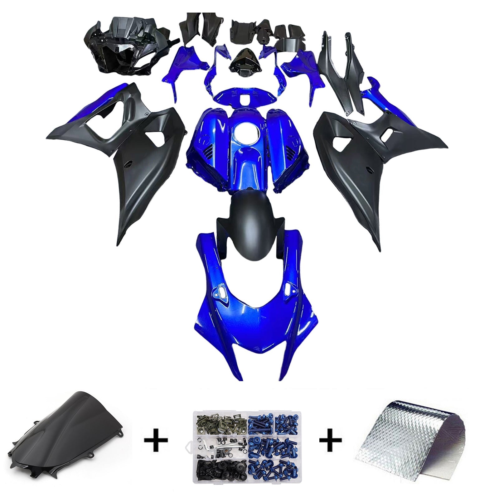 야마하 YZF-R7 2021-2025 페어링 키트 차체 플라스틱 ABS