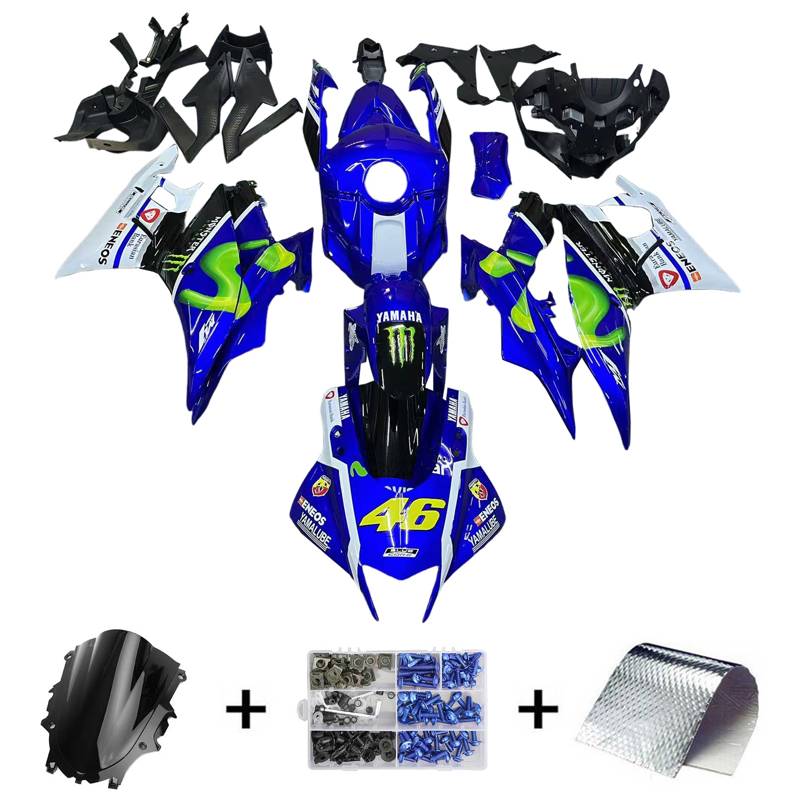 Yamaha YZF-R3 R25 2022-2024 Fairing Kit Bodywork Plastic ABS