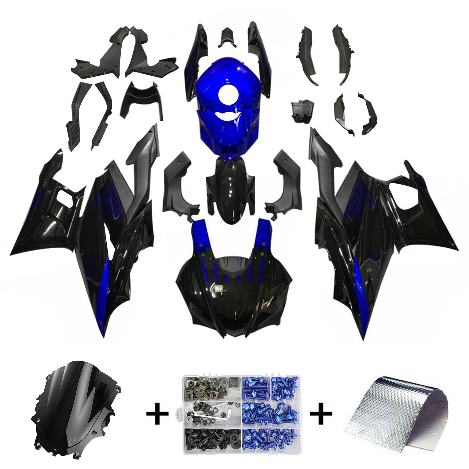 Amotopart Yamaha YZF-R3 R25 2022-2024 Fairing Kit Bodywork Plastic ABS