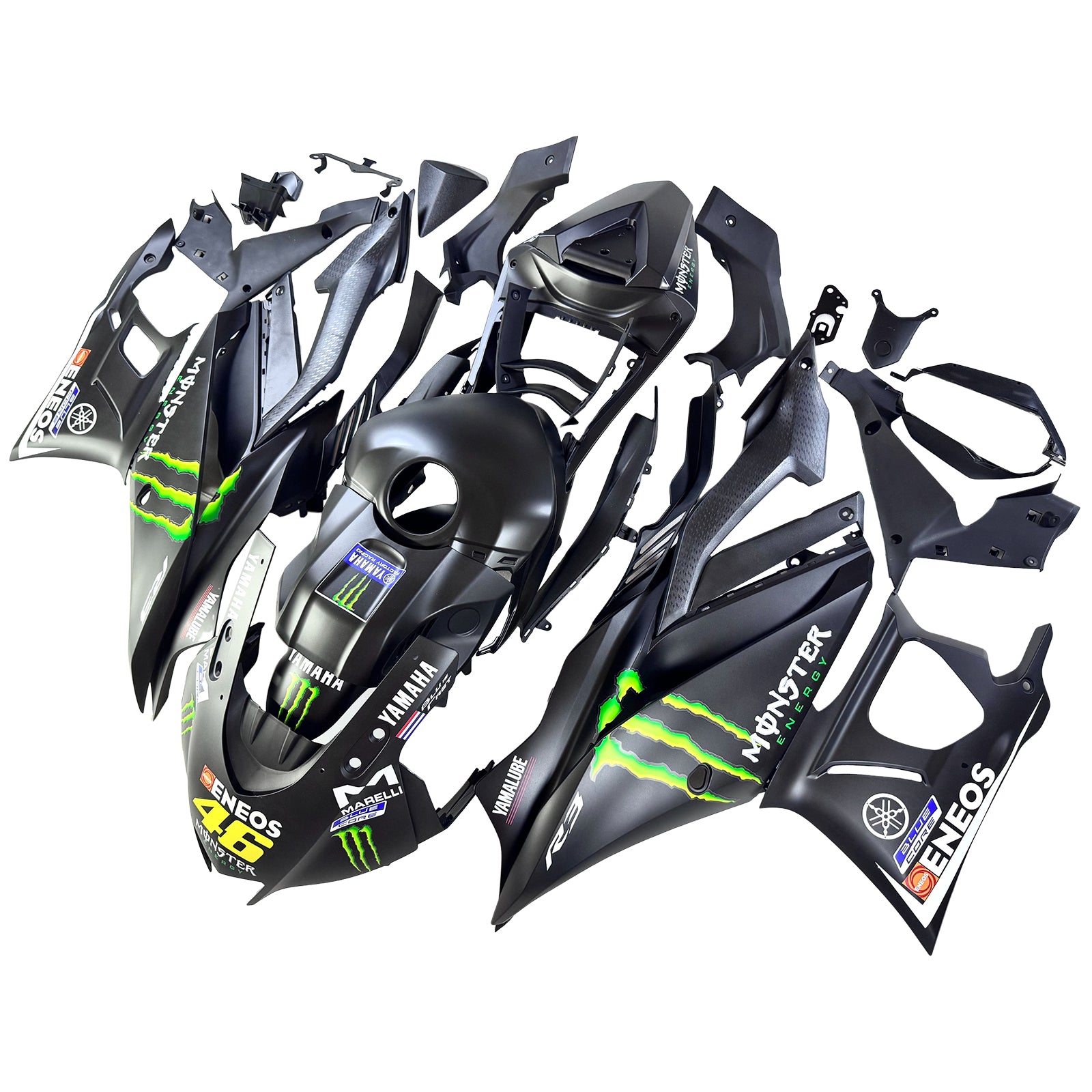 Amotopart Yamaha YZF-R3 R25 2022-2024 Fairing Kit Bodywork Plastic ABS