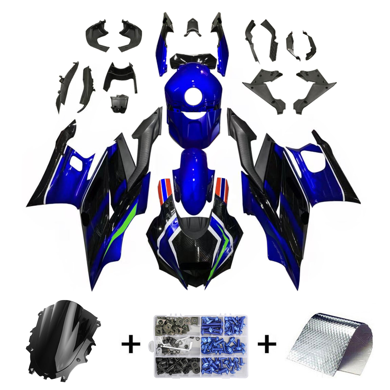 Amotopart Yamaha YZF-R3 R25 2022-2024 Fairing Kit Bodywork Plastic ABS