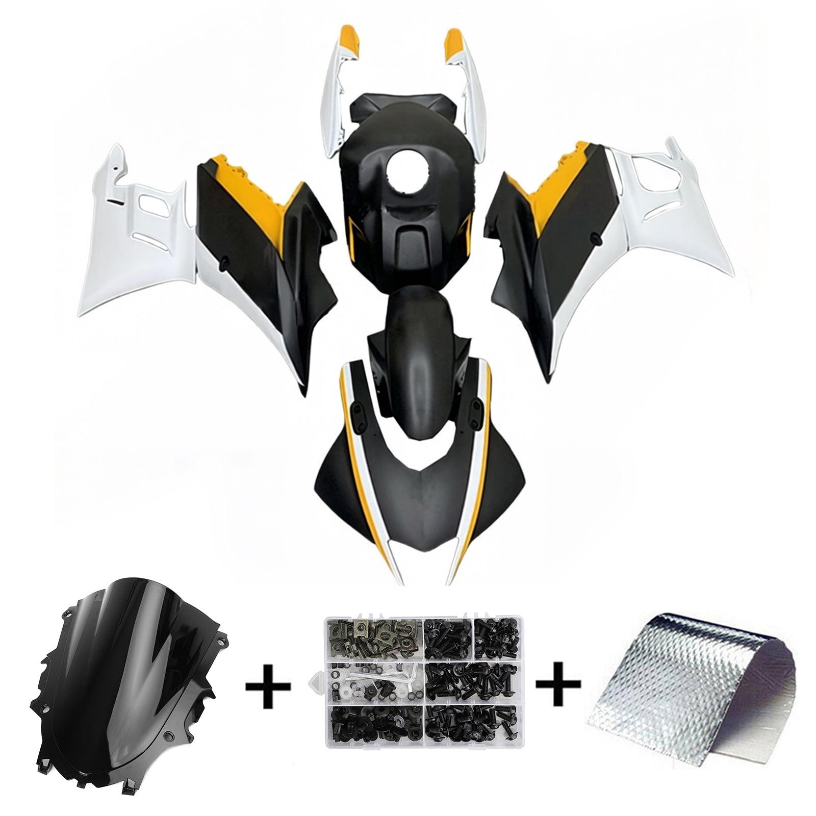 Amotopart Yamaha YZF-R3 R25 2022-2024 Fairing Kit Bodywork Plastic ABS