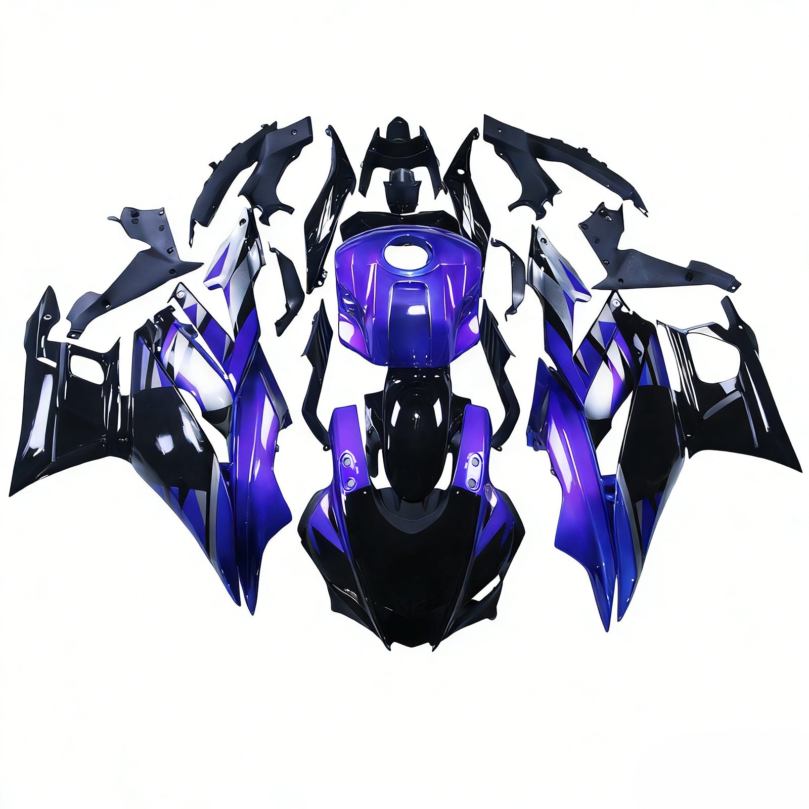 Yamaha YZF-R3 R25 2022-2024 페어링 키트 차체 플라스틱 복근