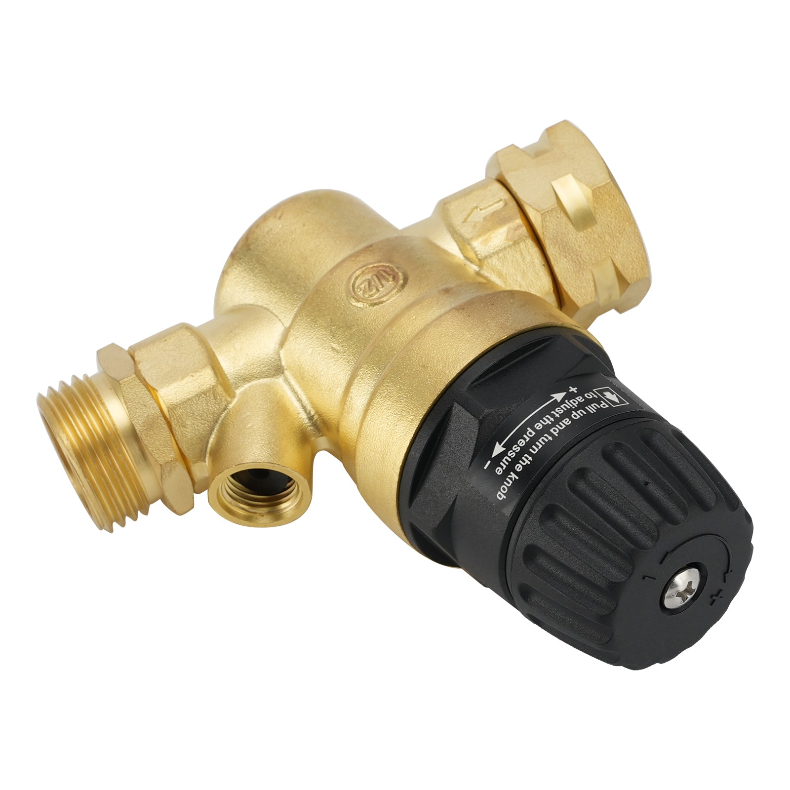 RV Water Pressure Regulator For RV Camper. Brass Lead-Free Adjustable