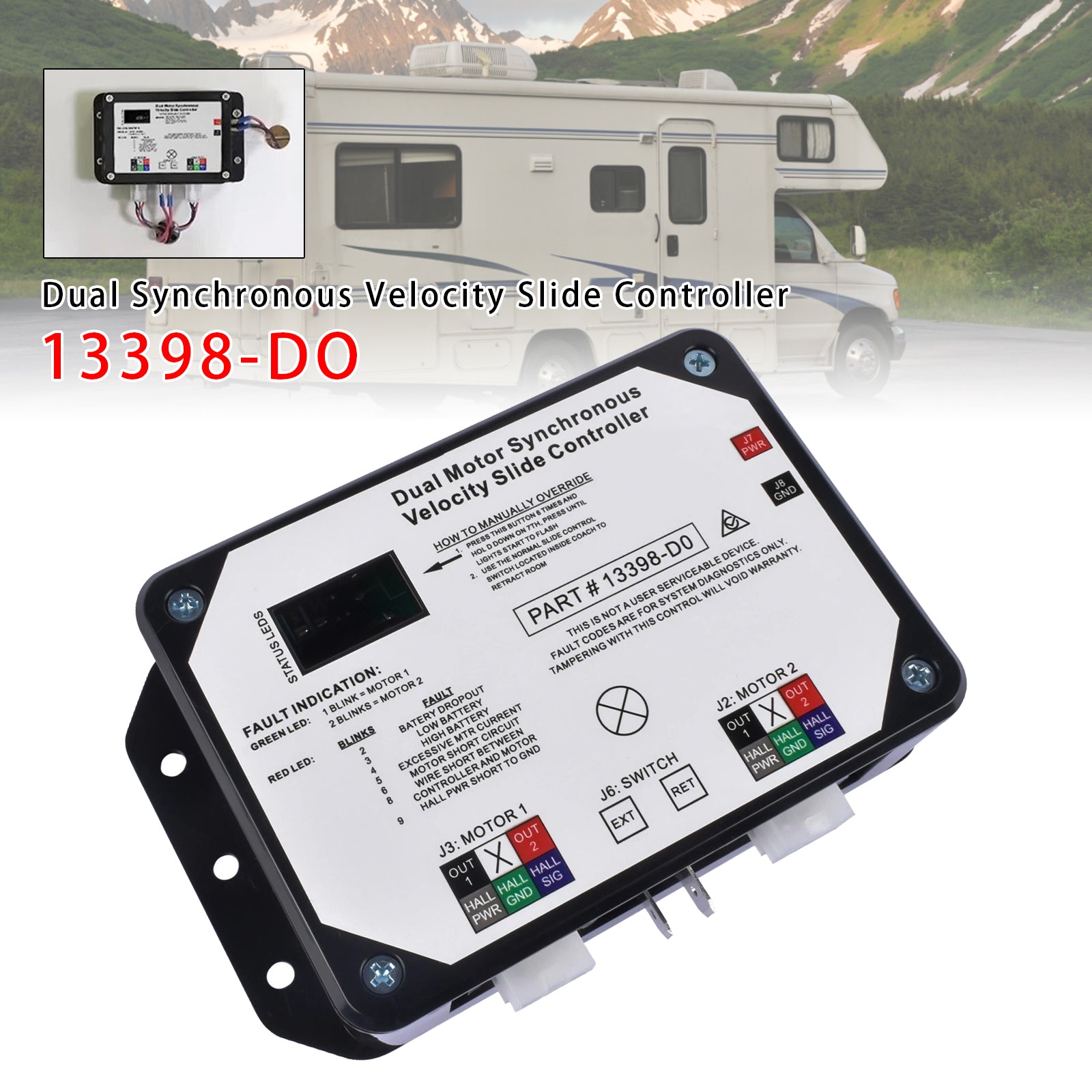 13398-D0 Dual Motor Synchronous Velocity Slide Controller For Lippert V-Sync II