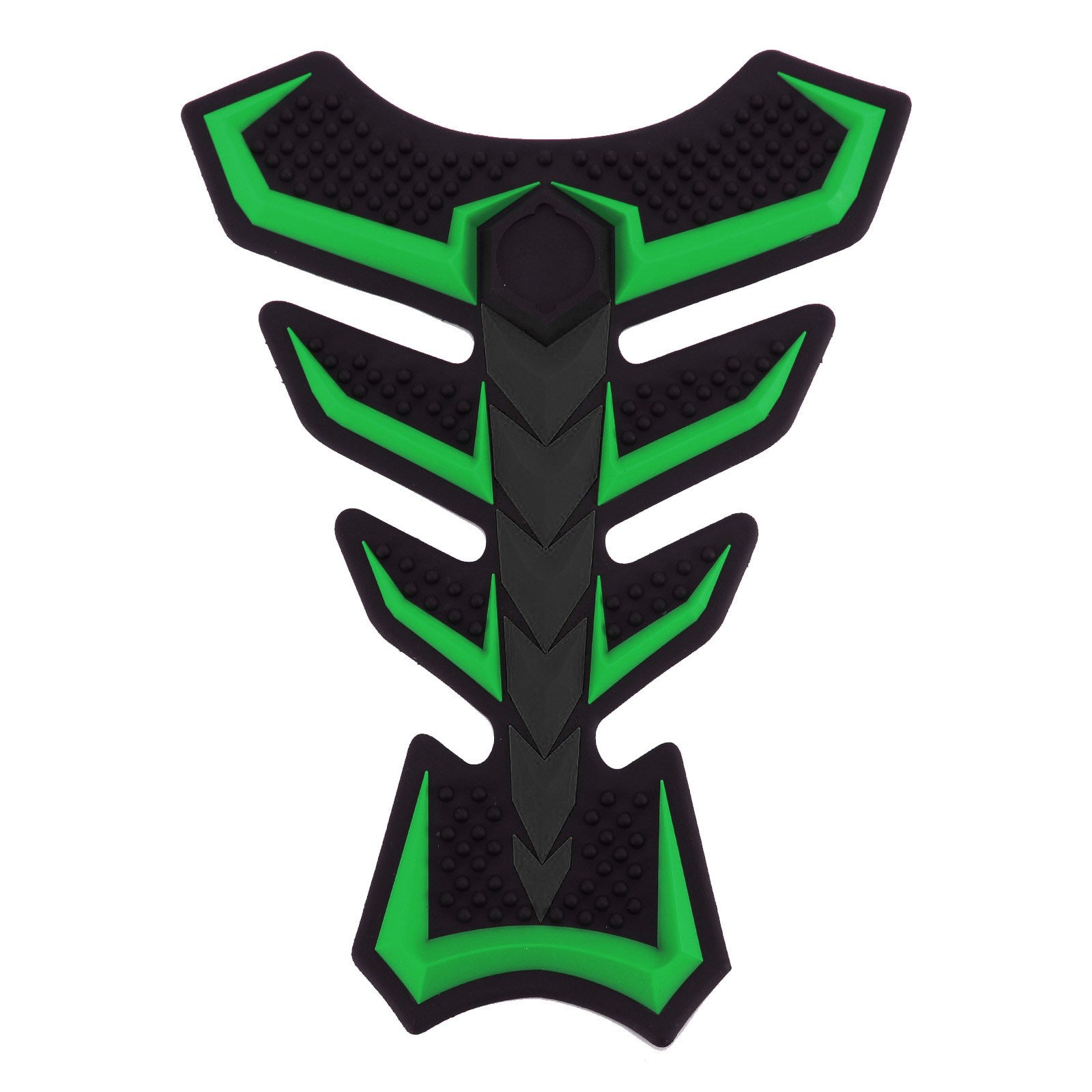 3D Rubber Universal Motorcycle Fuel Gas Tank Pad Protector Decal Sticker Green Generic CA Market