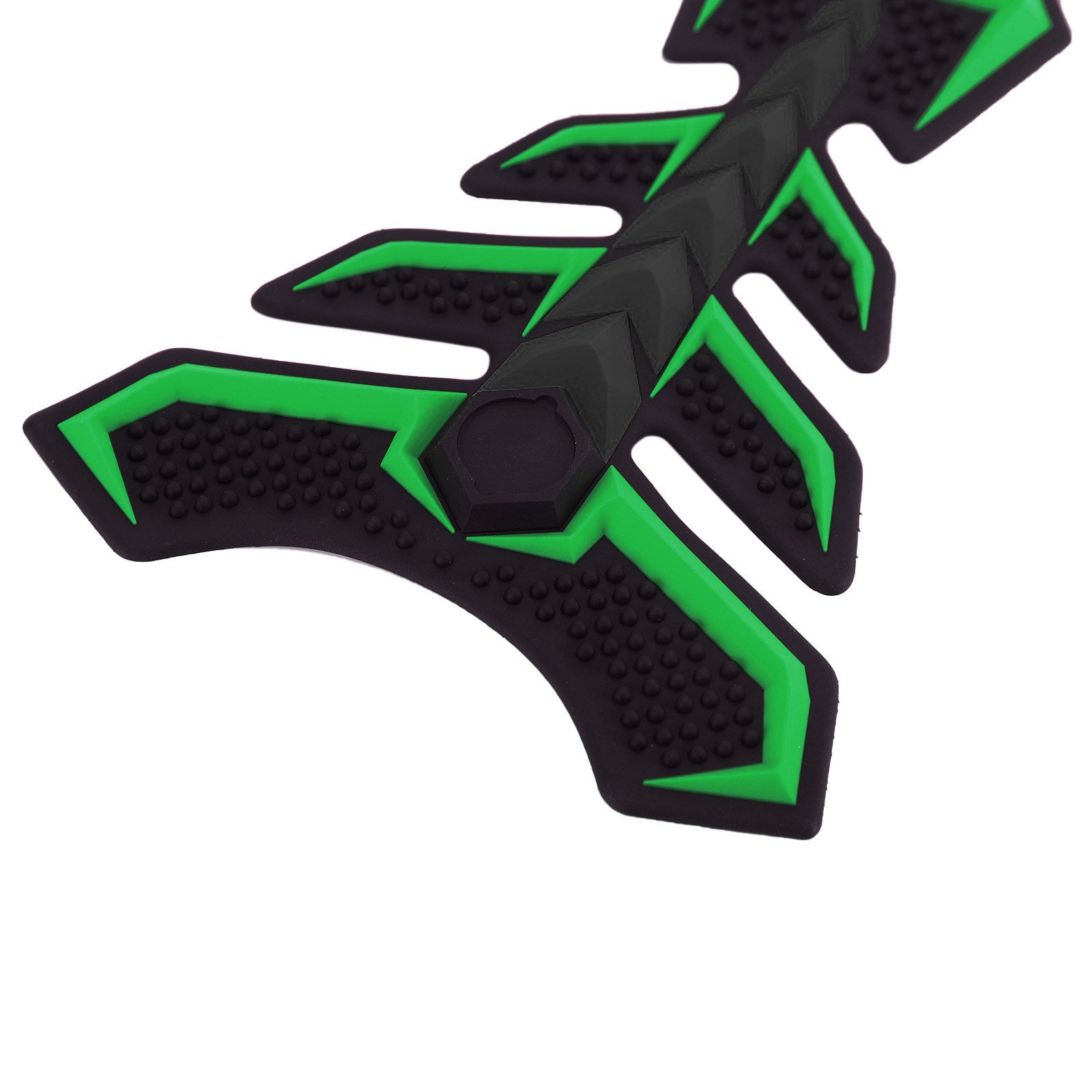 3D Rubber Universal Motorcycle Fuel Gas Tank Pad Protector Decal Sticker Green Generic CA Market