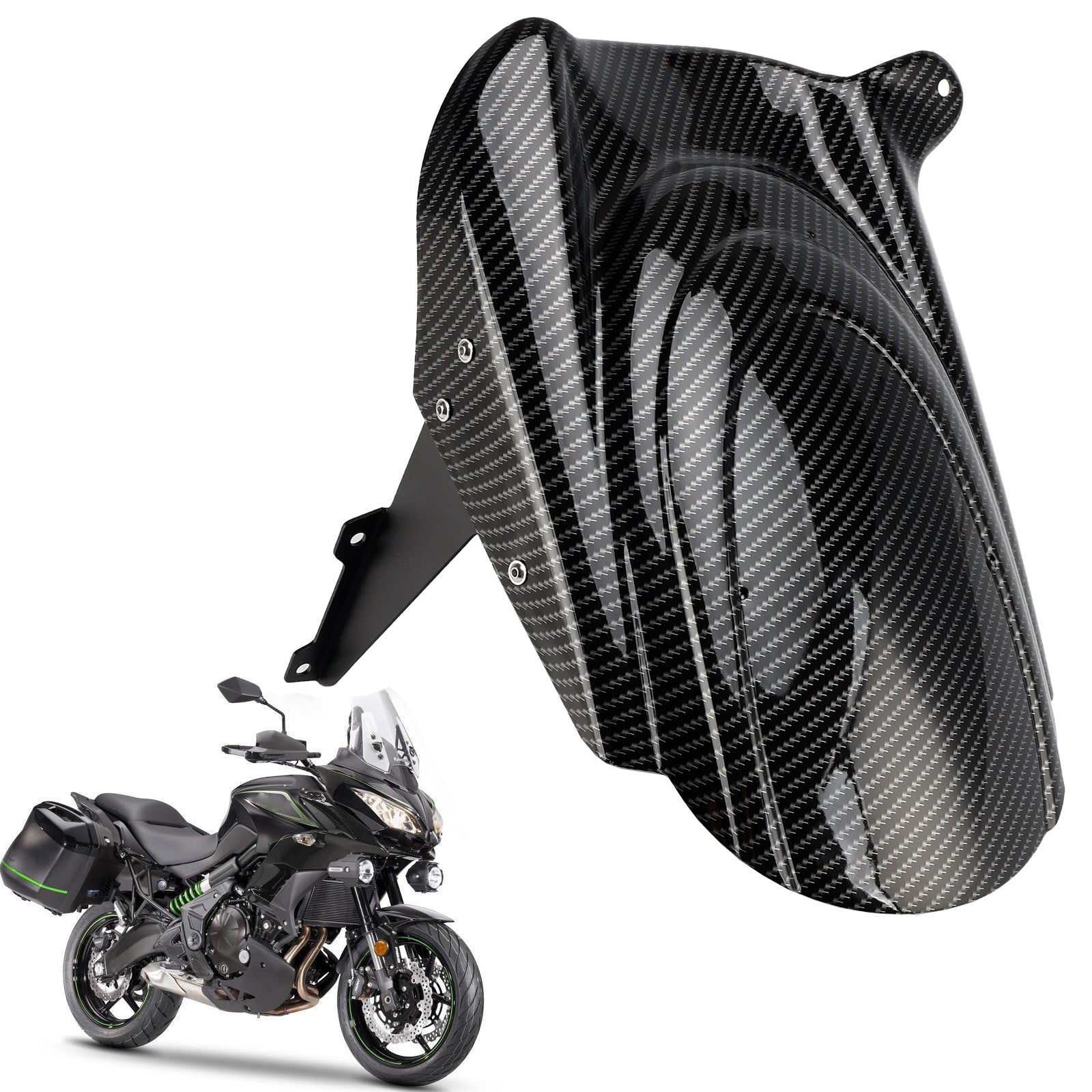 Rear Hugger Fender Mudguard for KAWASAKI VERSYS 650 KLE650 2015-2024 Carbon Generic
