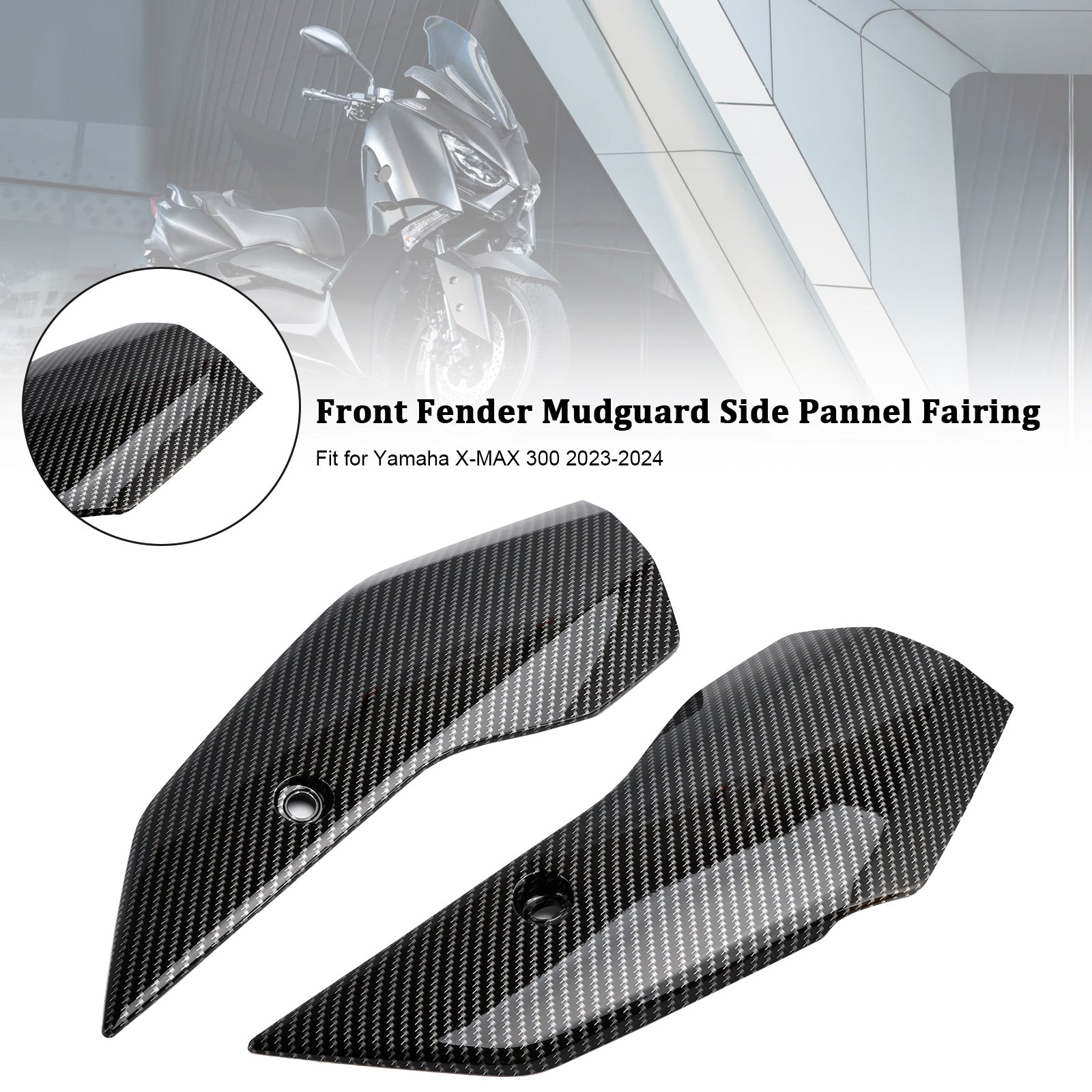 Front Fender Side Panel Fairing For Yamaha X-MAX 300 XMAX300 2023-2025