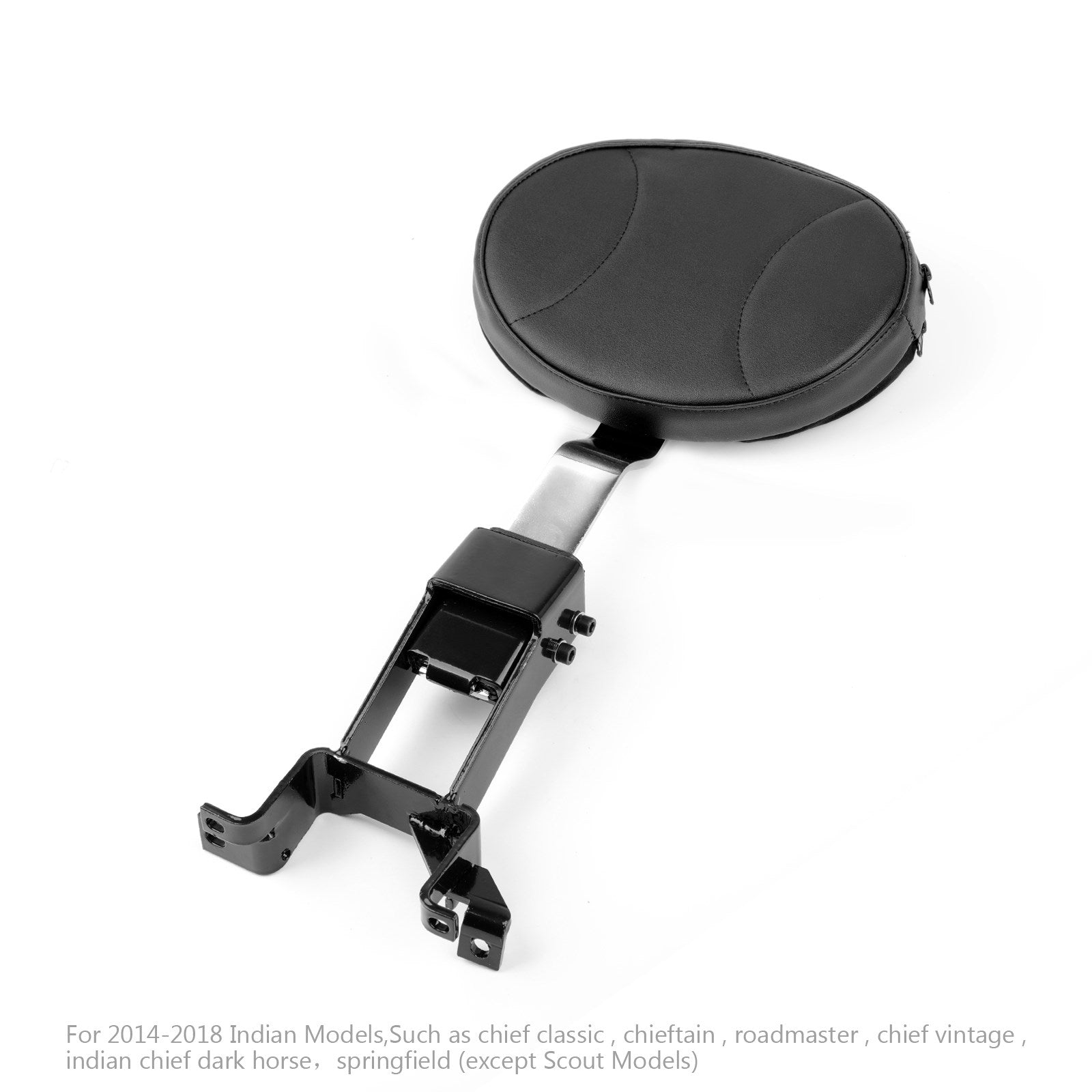 Indian Chief roadmaster 2014-2023 Chrome Plug-in Driver Backrest w/ Mounting Kit