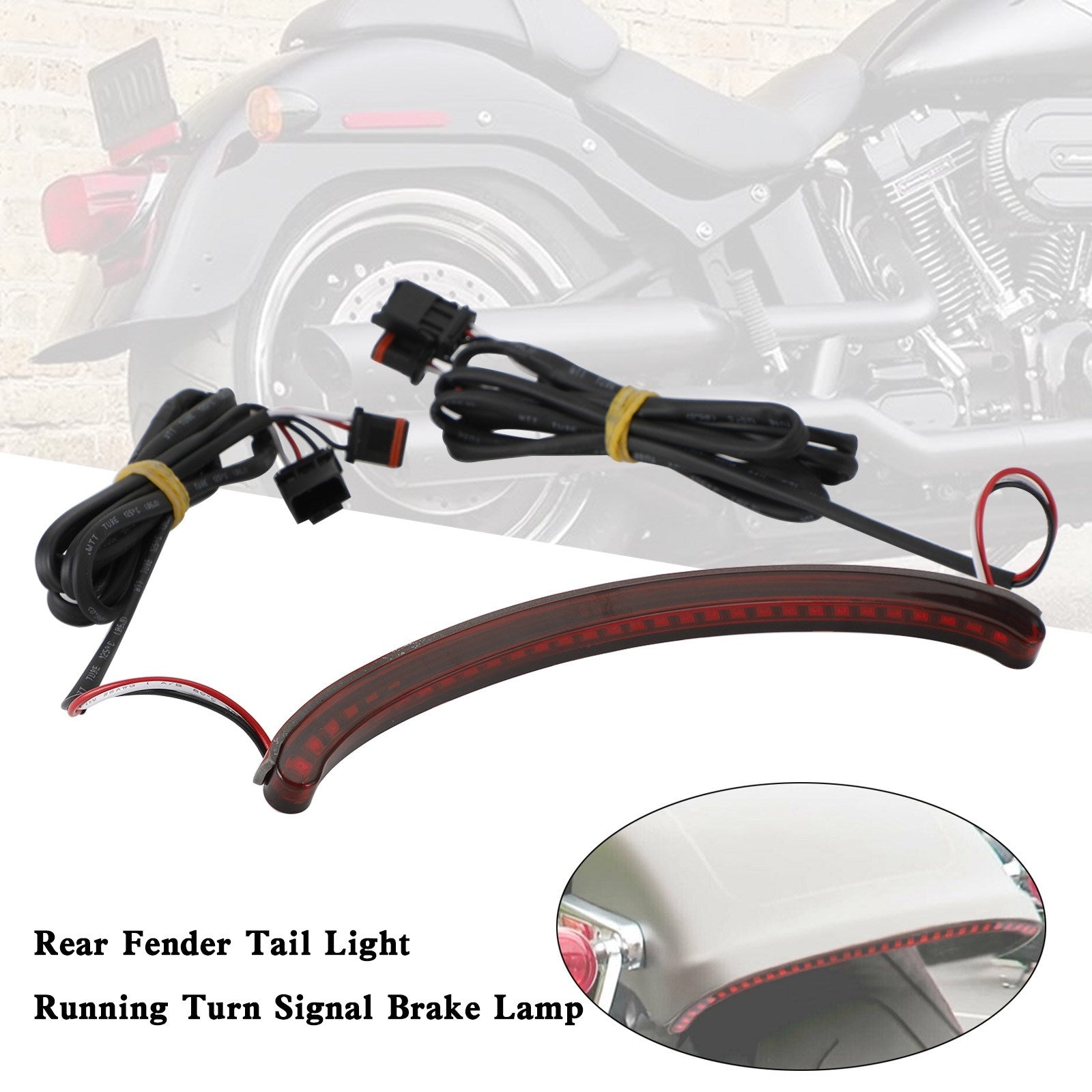 Softail 2018-2022 Rear Fender Tail Light Running Turn Signal Brake Lamp