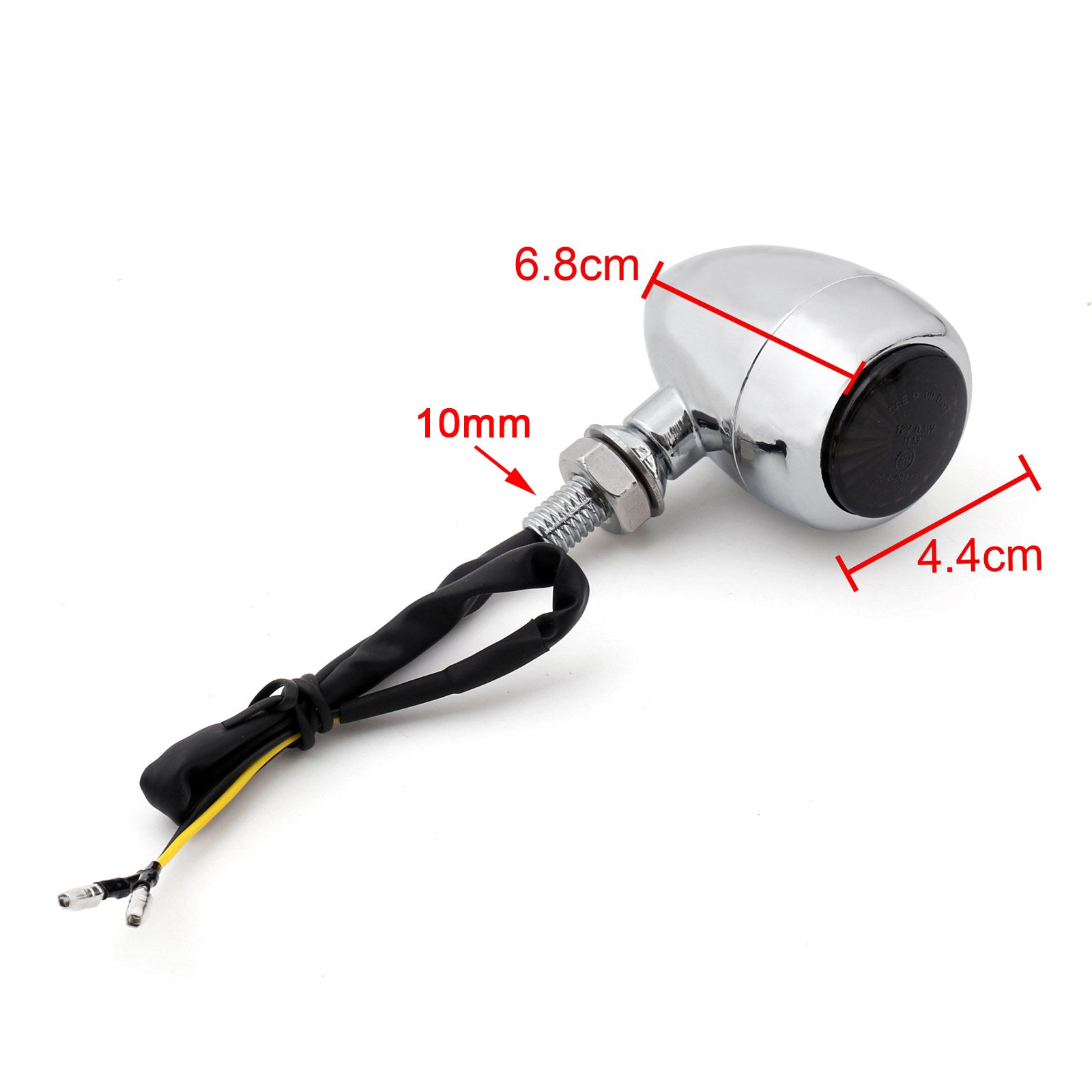 Motorcycle Bullet Turn Signals Indicators For Harley Chopper Cafe Racer 2 Color Generic