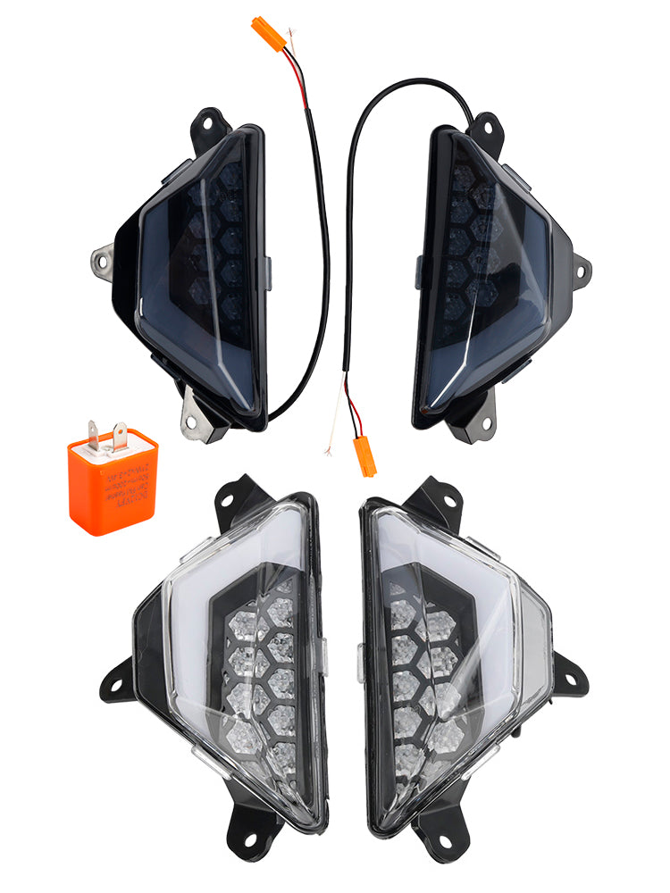 가와사키 닌자 300 400 650 ZX-6R ZX-4RR 2013+ LED 전면 방향 지시등