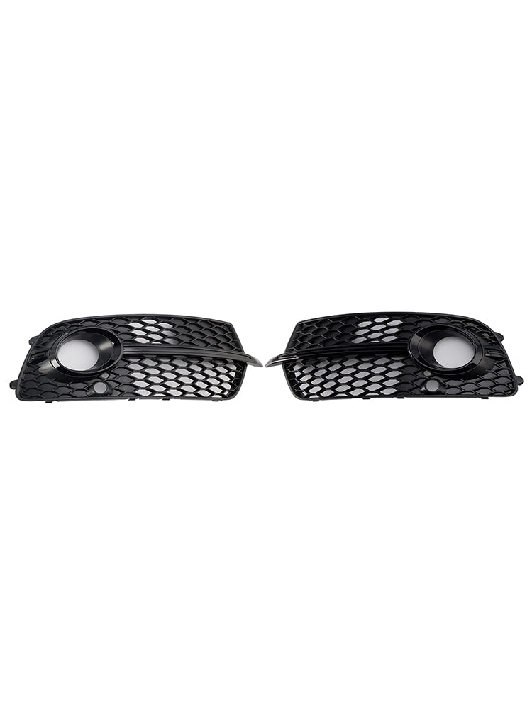 Front Bumper Fog Light Grill Grille Fit Audi Q5 S-Line SQ5 2013-2017 Black