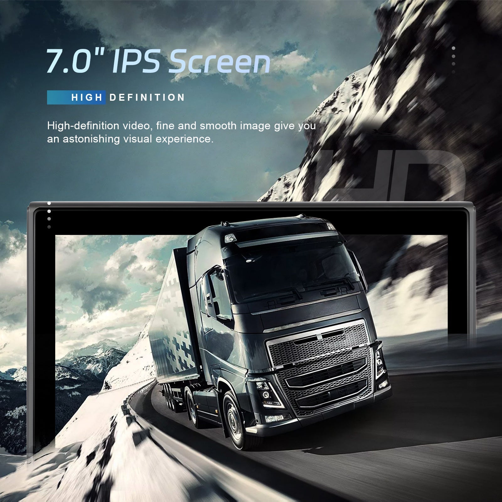 7-inch Full Touch Screen Apple CarPlay Horizontal Vertical Switching 12 LED Camera