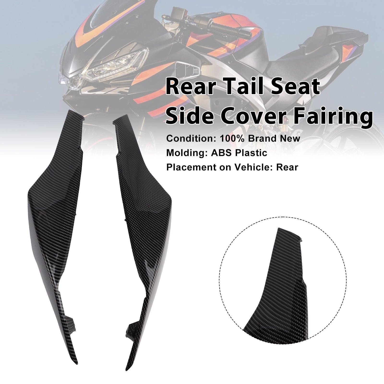 2024-2025 Aprilia RS457 RS 457 Rear Tail Seat Side Cover Fairing