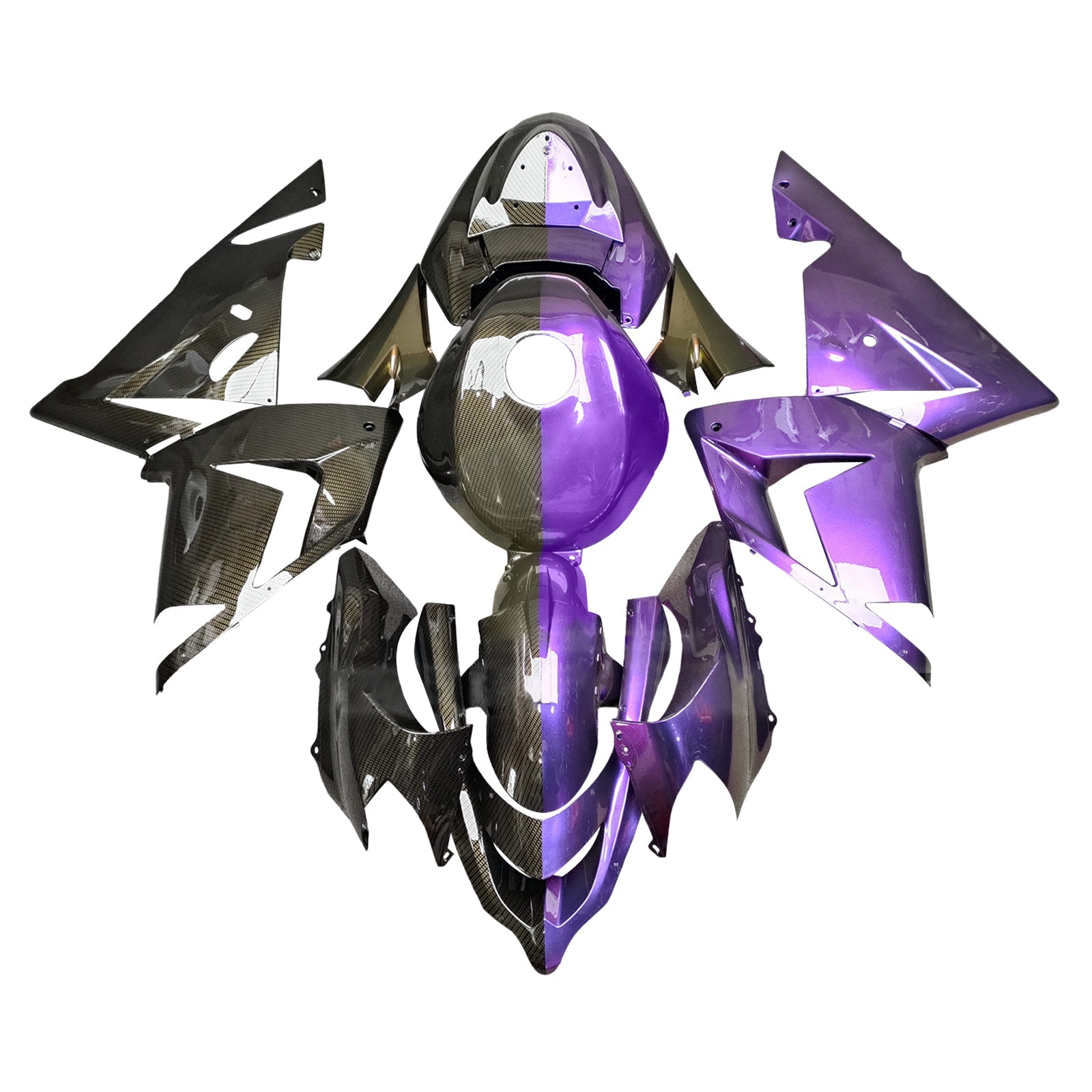 Injection Fairing Kit Bodywork Plastic ABS fit For Kawasaki ZX10R 2004-2005