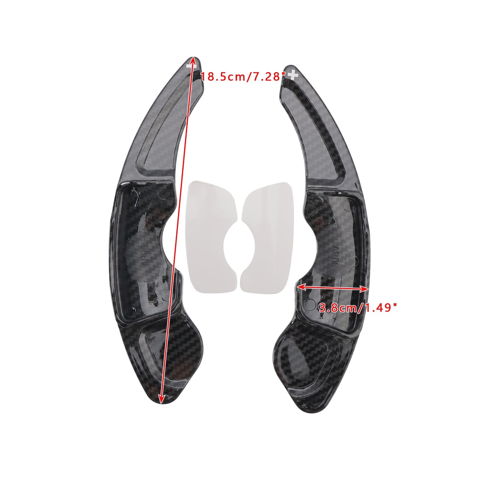 Carbon Look Steering Wheel Paddle Shifter Extension Covers Fit Lexus IS RC NX