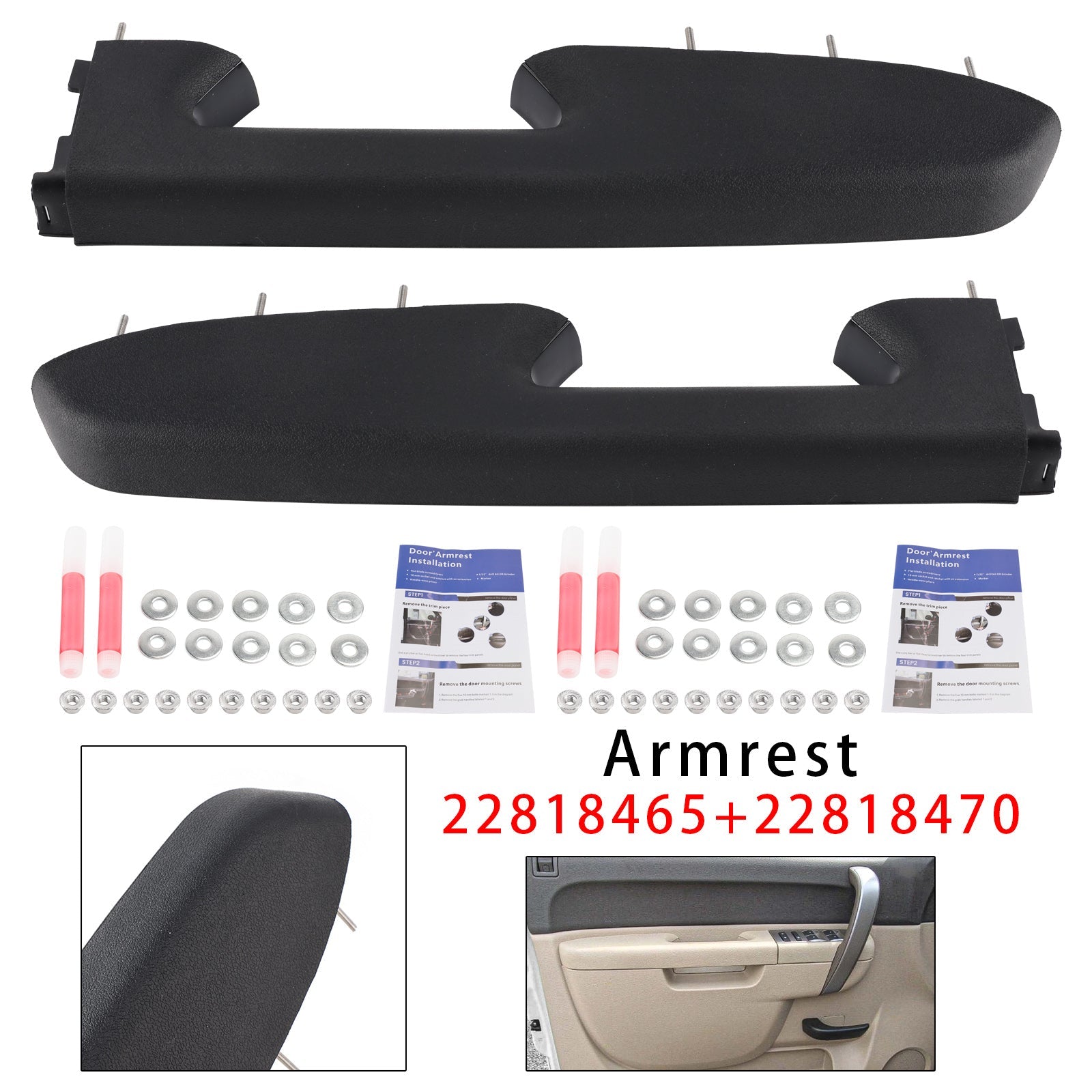 2010-2014 For Chevrolet Silverado 2500 HD Front Armrest Repair 22818470