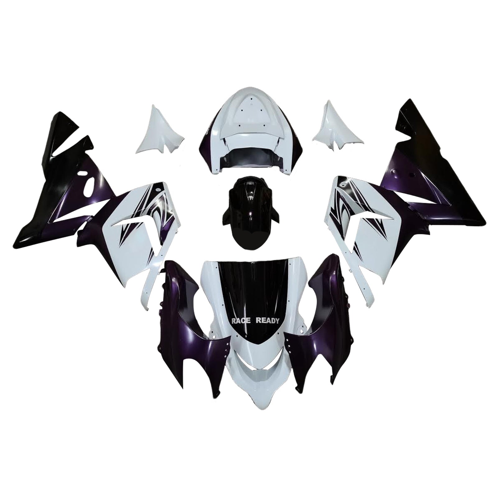 Injection Fairing Kit Bodywork Plastic ABS fit For Kawasaki ZX10R 2004-2005