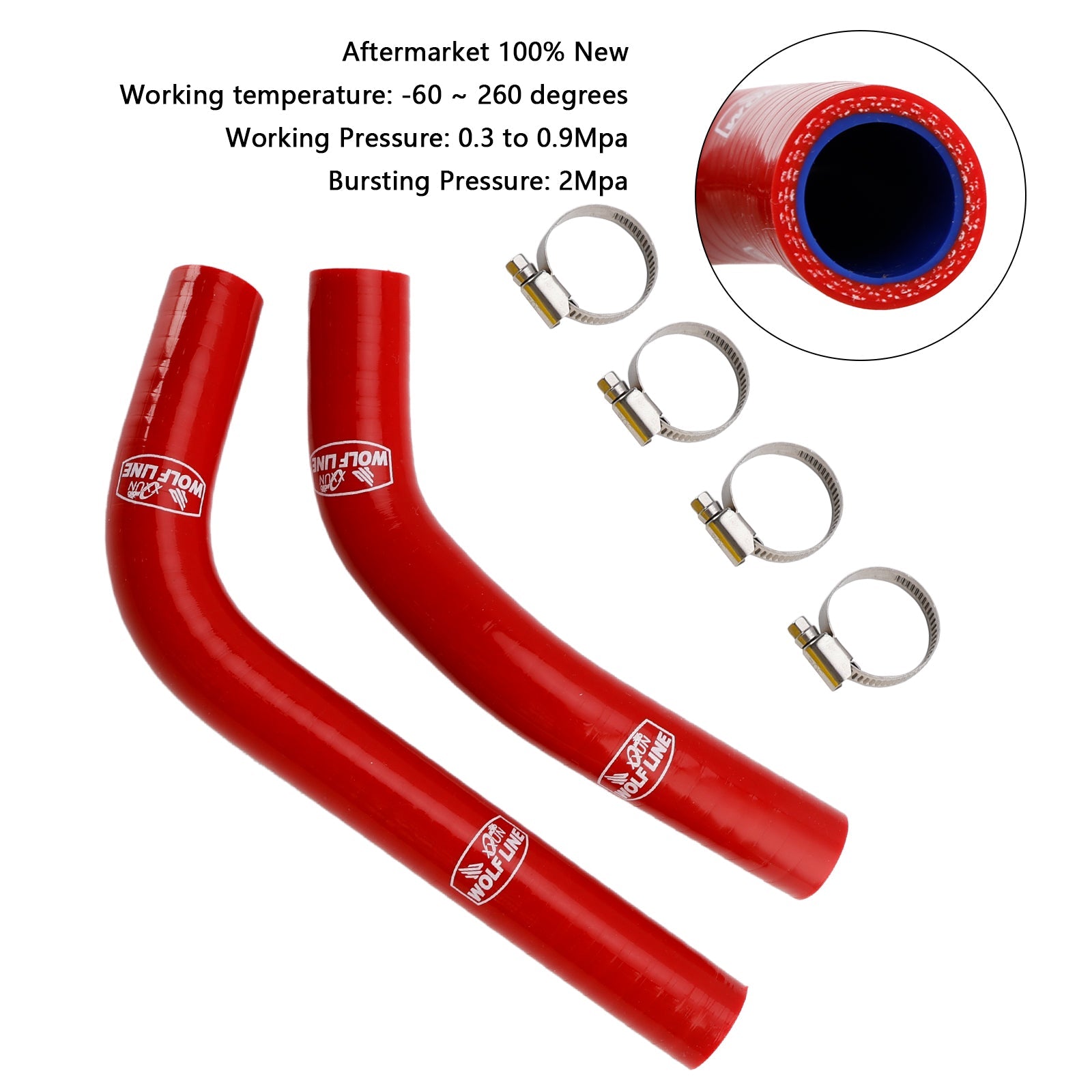 Silicone Radiator coolant Hose For Yamaha MT-03 MT-25 YZF R3 R25 2015-2024