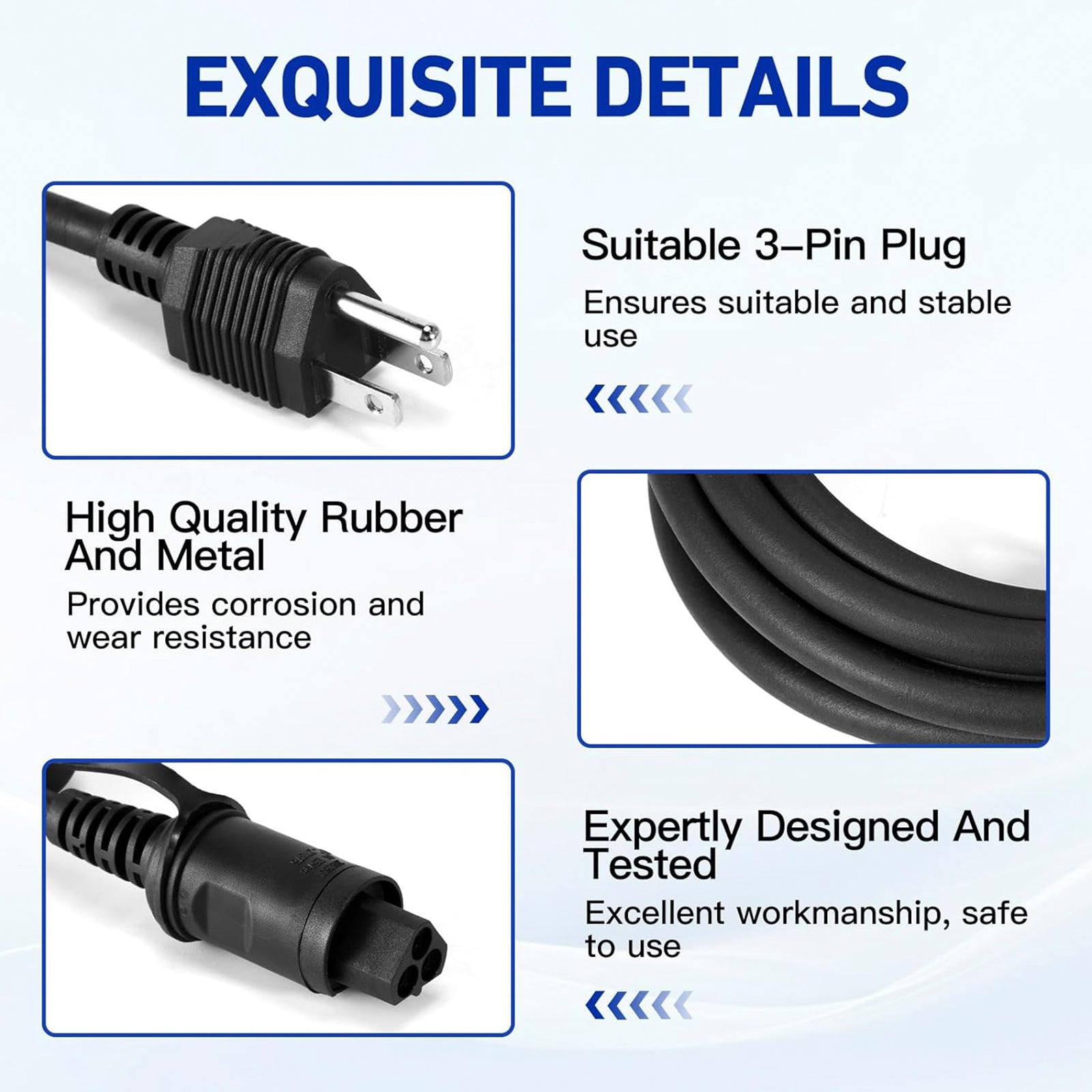 84564686 Engine Coolant Block Heater Cable(US Plug) for Chevrolet Silverado 1500 19-23