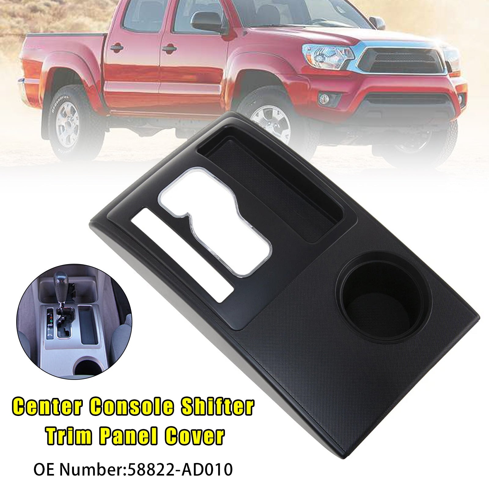 2005-2015 Toyota Tacoma Center Console Shifter Trim Panel Cover 58822-AD010 For