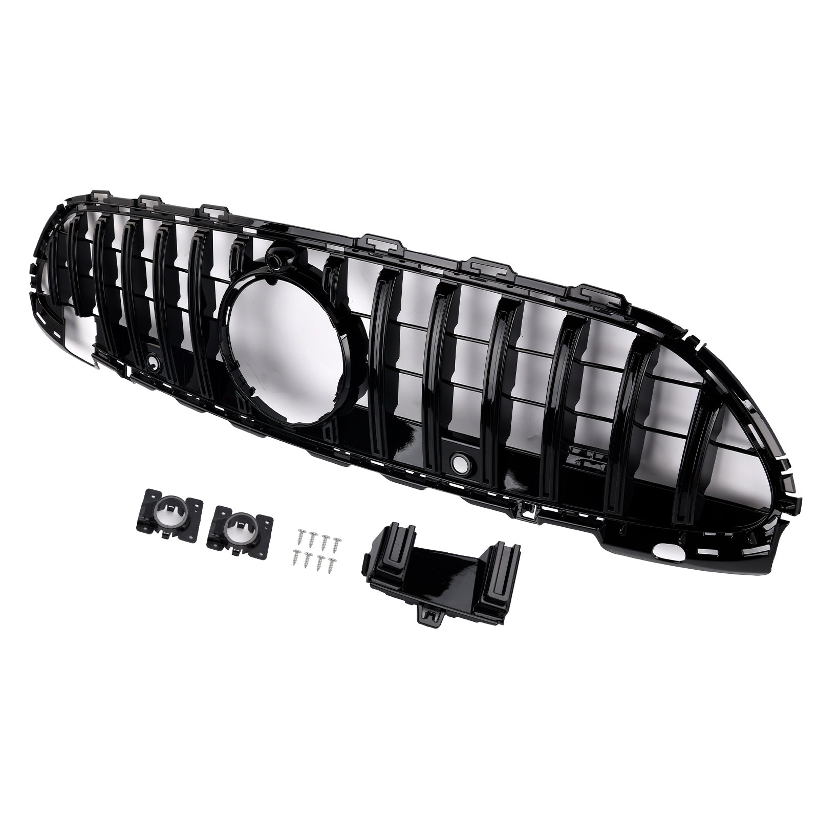 2022-2023 Mercedes Benz W206 W/Camera GTR Style Front Bumper Grille Grill
