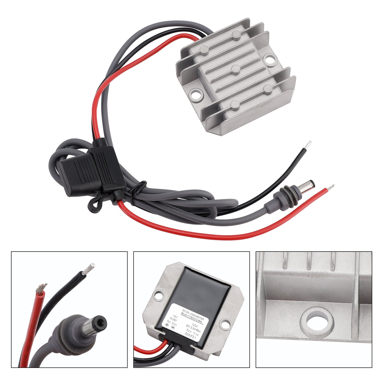 12V/24V To 30V 3.5A 105W Mini Power Supply Boost Conversion With Fuse