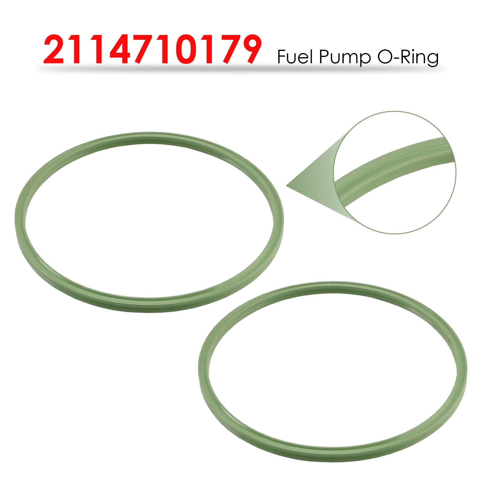 2PCS 2114710179 Fuel Pump Seal Gasket O-Ring for Mercedes-Benz E350 C300 GLK350