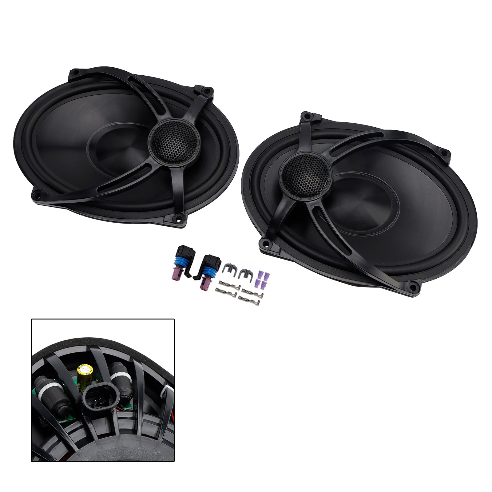 1994-2024 Touring Road Glide Flhr 2X 5"X7" Saddlebag Lid Speakers Kit