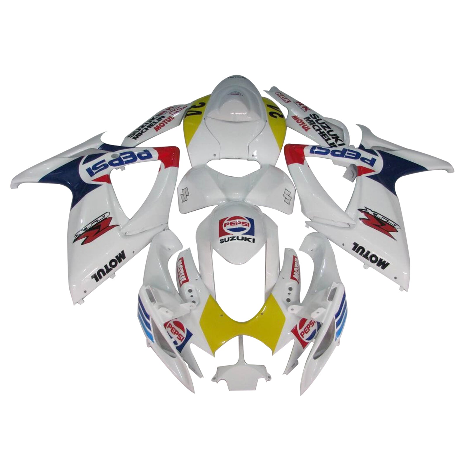 Amotopart Suzuki GSXR 600/750 2006-2007 K6 Fairing Kit Bodywork Plastic ABS