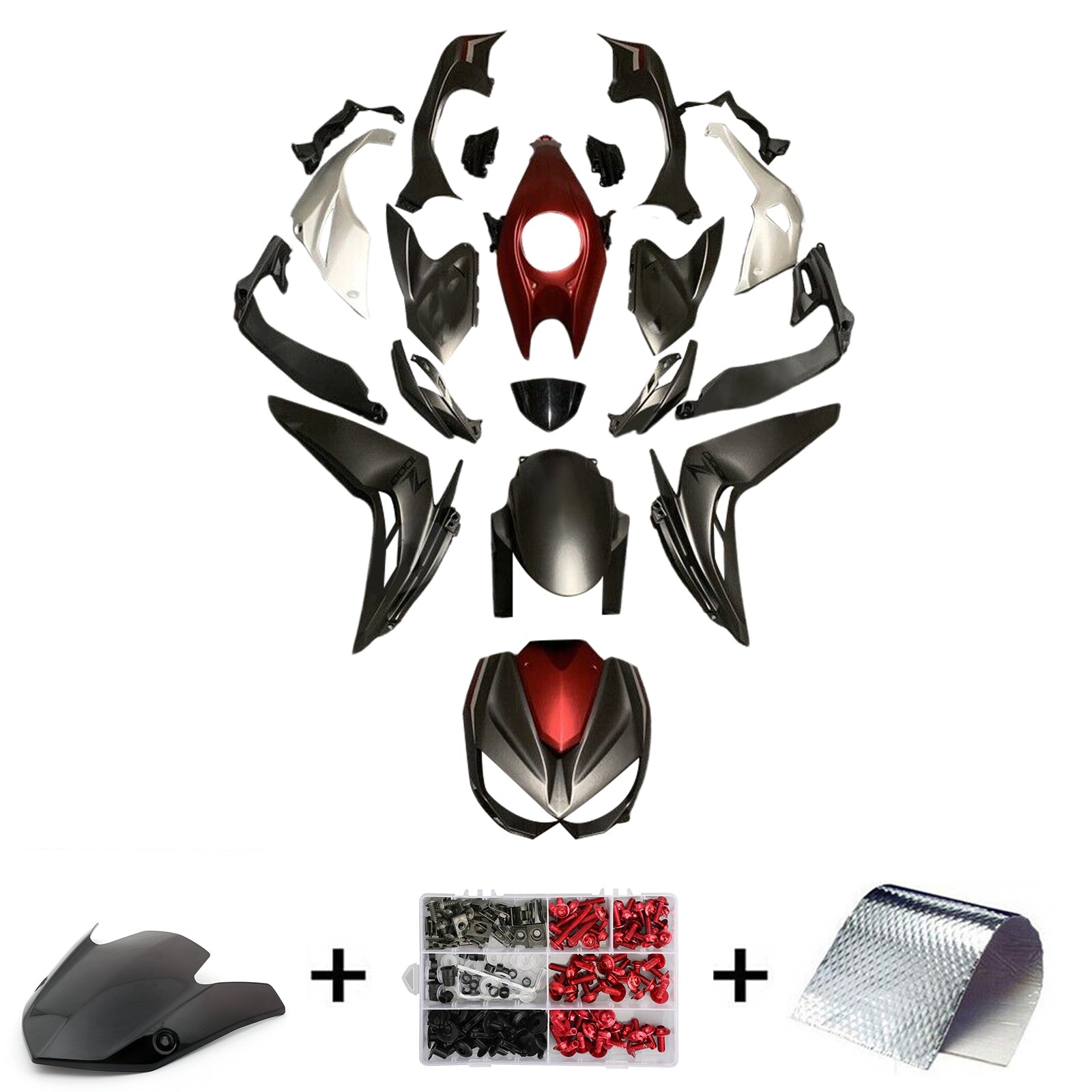 Kawasaki Z1000 2014-2017 Fairing Kit Bodywork Plastic ABS