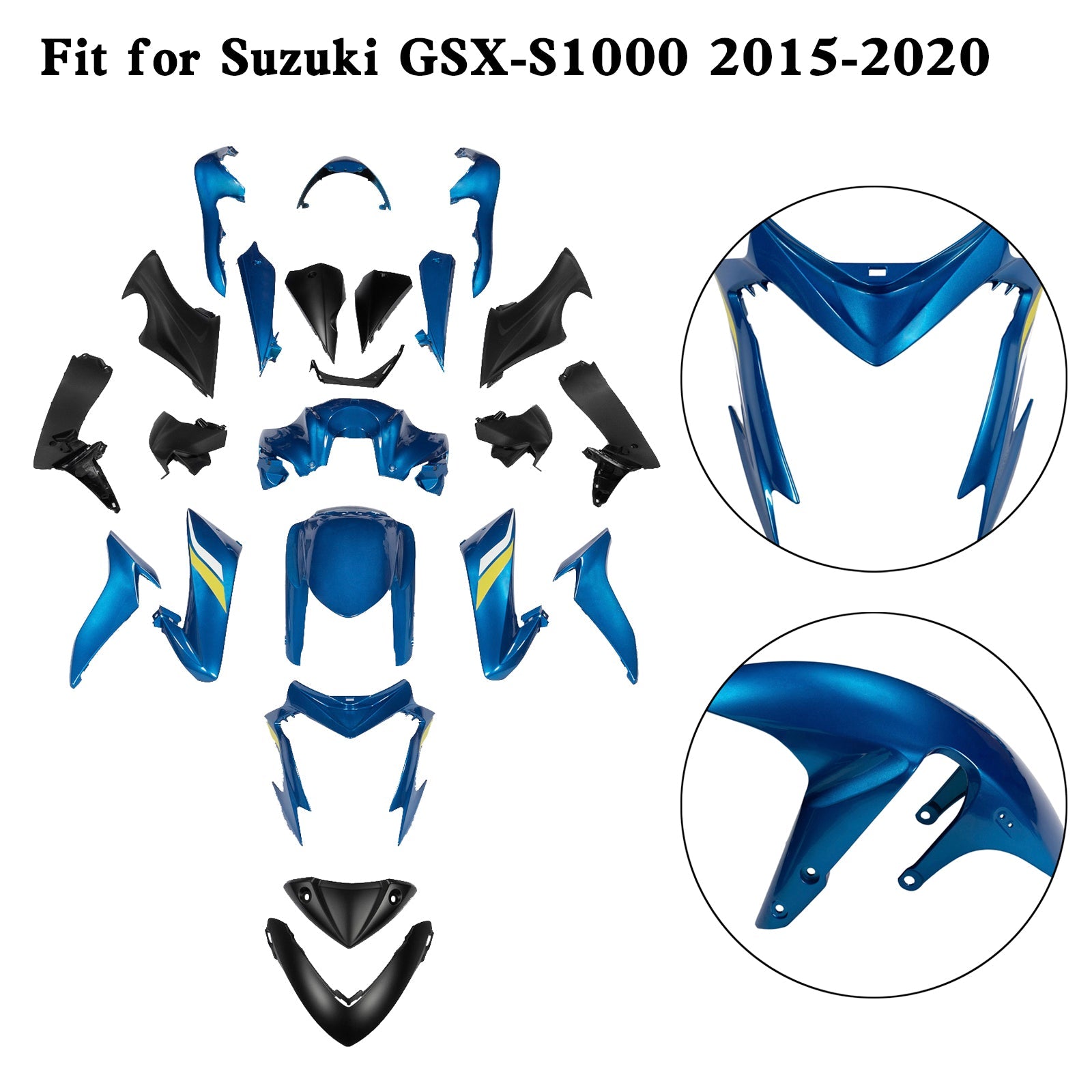 Suzuki GSX-S 1000 GSXS 2015-2020 Plastic Bodywork Fairing Kit
