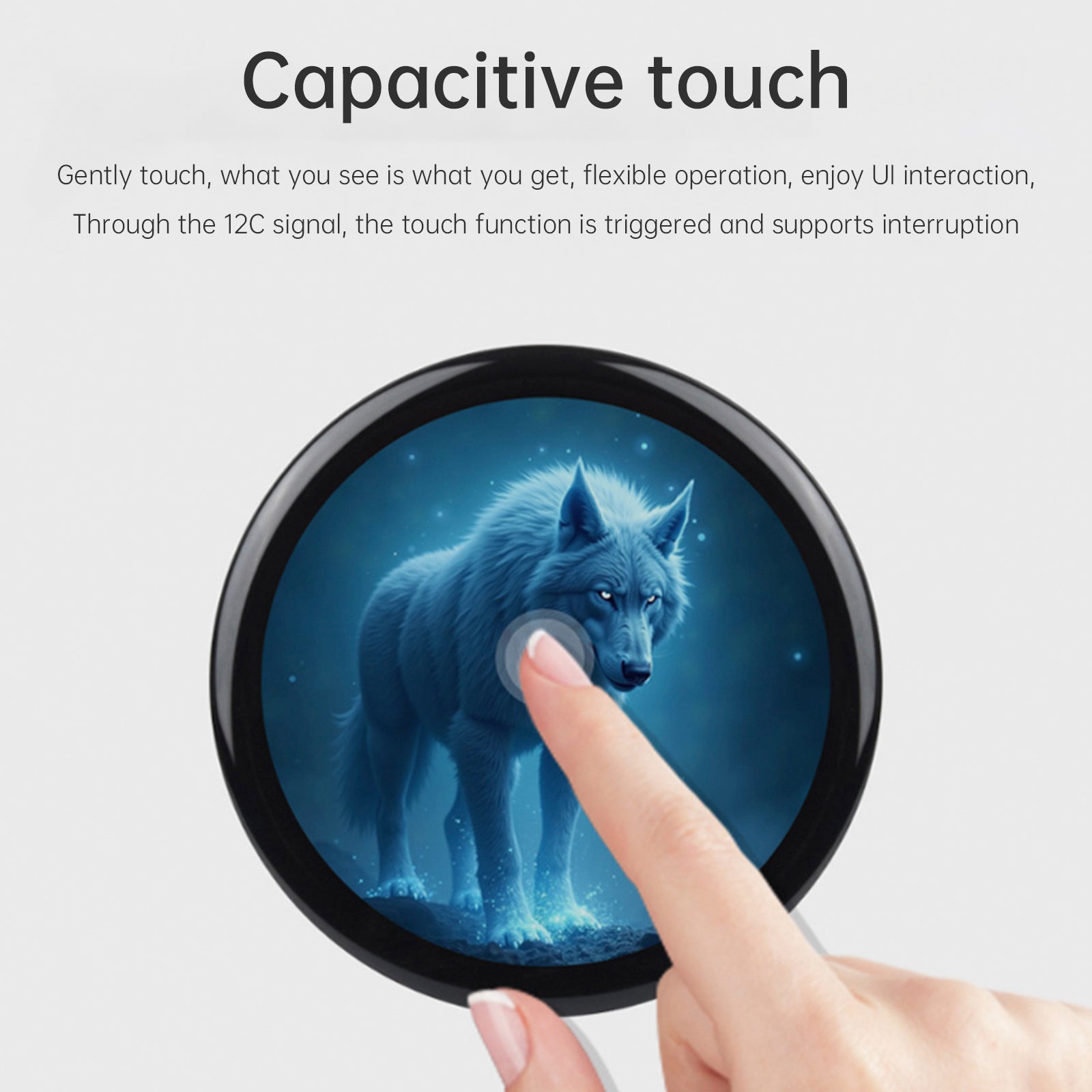 ESP32-S3 1.46-inch Circular Touch Screen Development Board Supports AI Xiaozhi