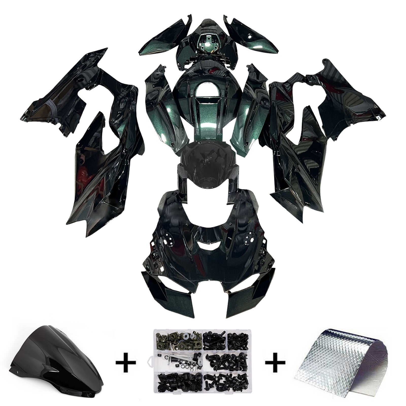 Injection Fairing Kit Bodywork ABS fit For Kawasaki ZX-10R ZX-10RR 2021-2025