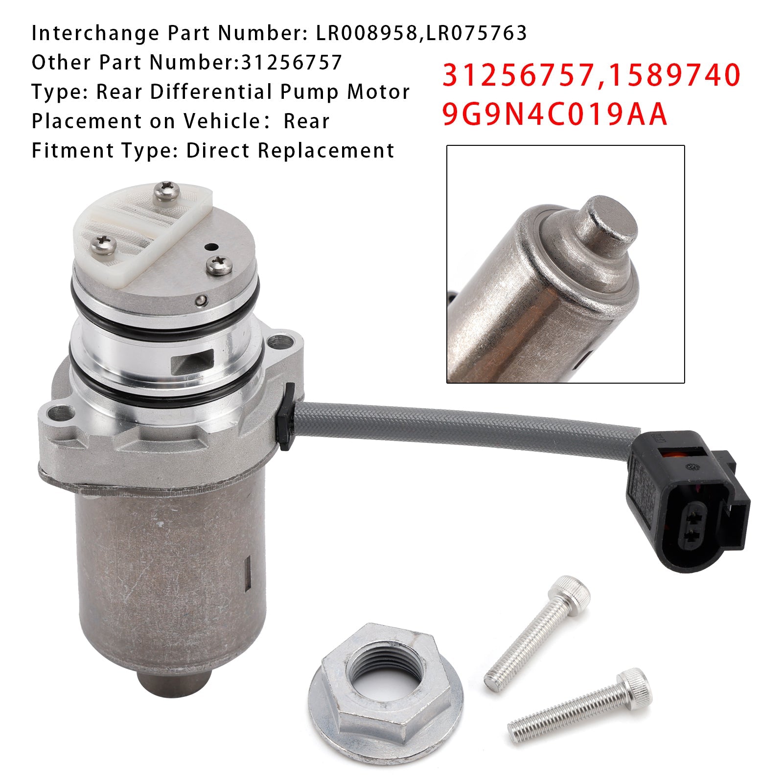 2002-2014 Volvo XC90 Mk1 2.5 T AWD 3.2 AWD D5 AWD V8 AWD Differential Oil Pump 31256757