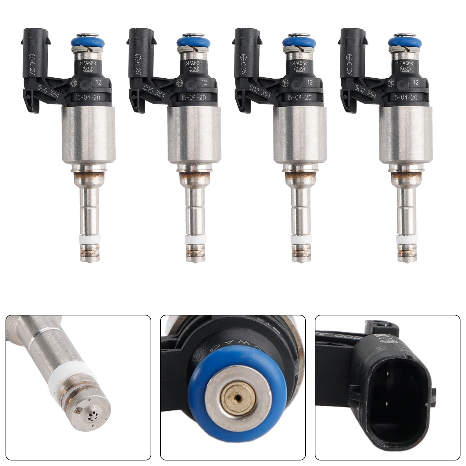 4PCS Fuel Injector 04E906036Q Fit Audi A3 Fit Seat Leon Fit Skoda Fit VW Passat