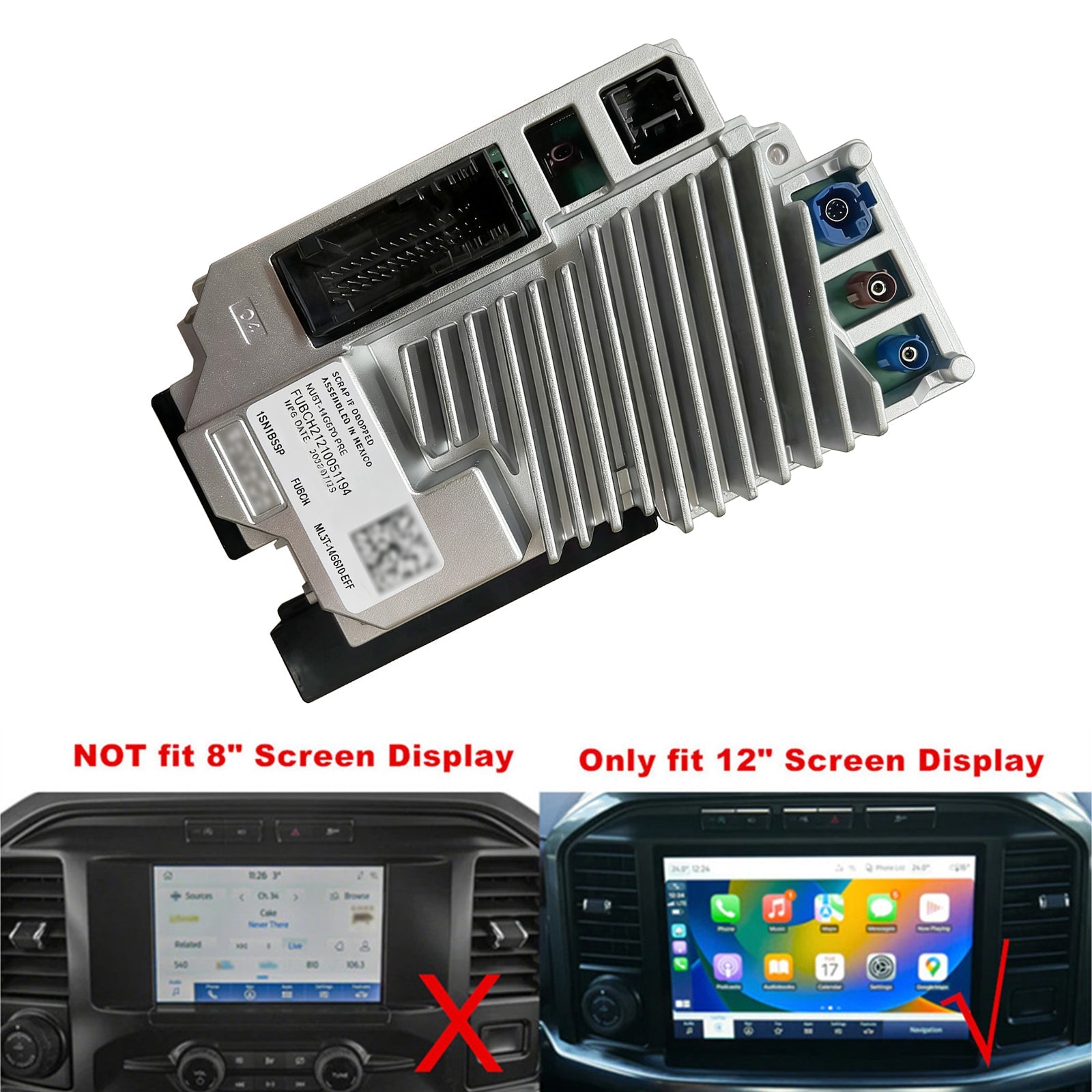 2021 2022 For Lincoln Nautilus SYNC4 APIM VIN Programmed w/ GPS Navigation ML3T-14G670-BFO